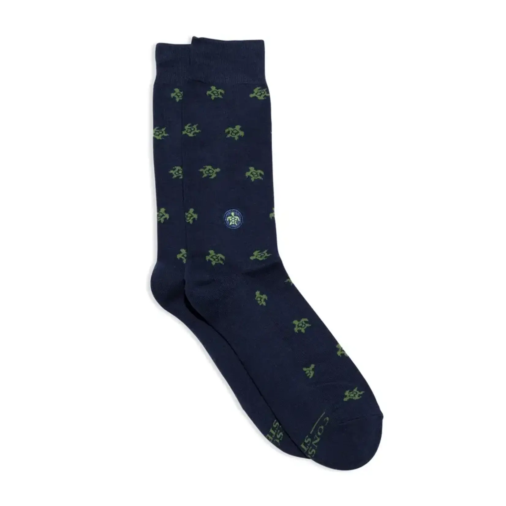 Socks that Protect Turtles (Navy Turtles) | Medium