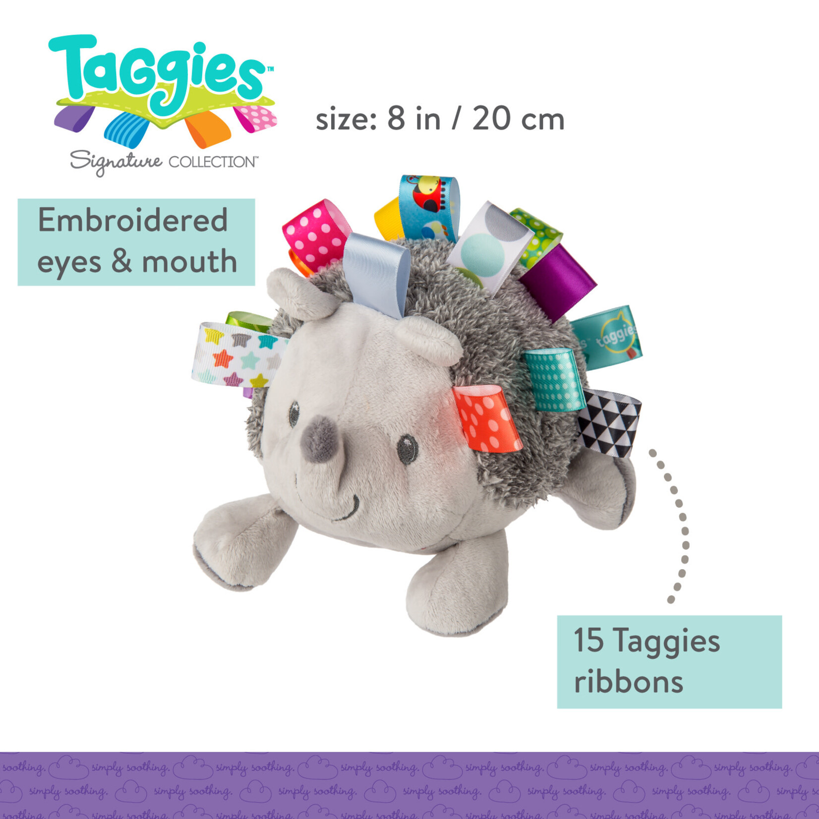 Mary Meyer Taggies Heather Hedgehog Soft Toy – 8″