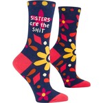 Blue Q Sisters Are The Sh!t Crew Socks