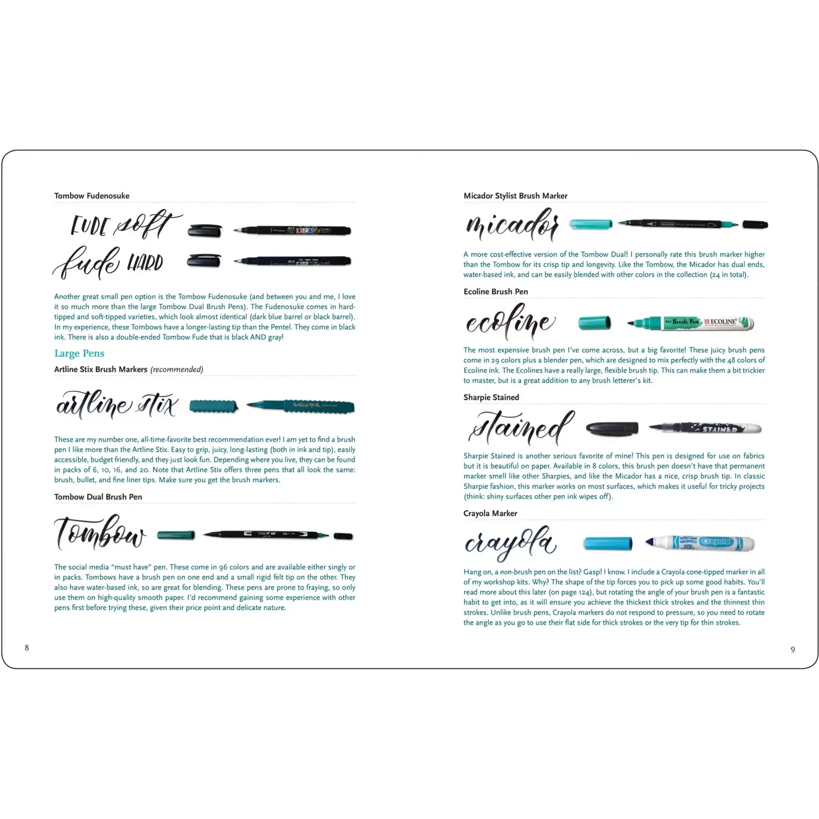 Peter Pauper Press Brush Lettering from A to Z