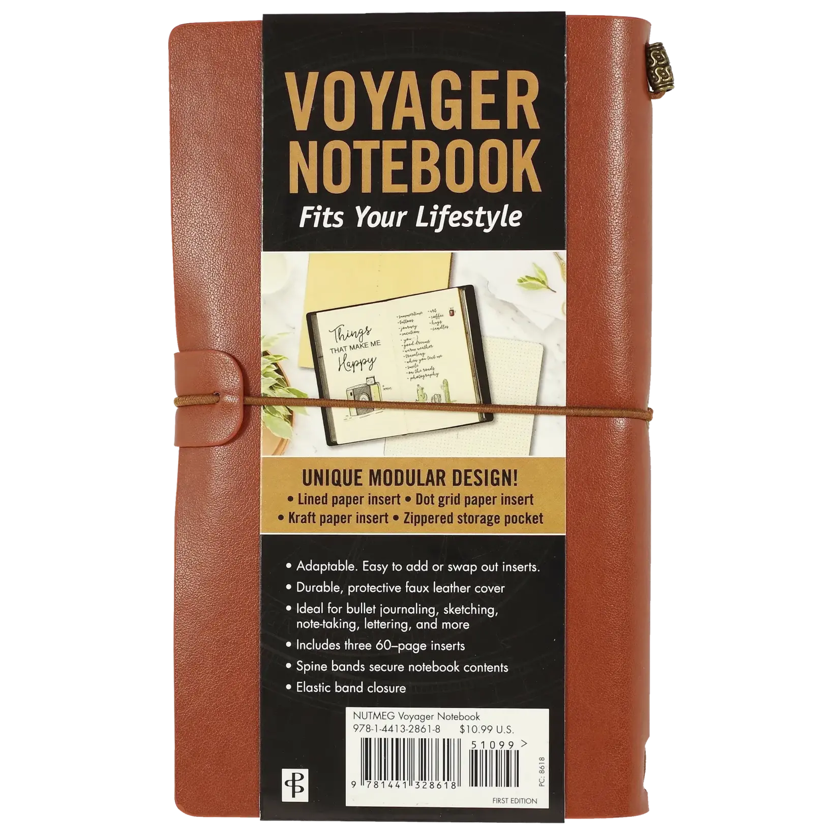 Peter Pauper Press Voyager Notebook - Nutmeg