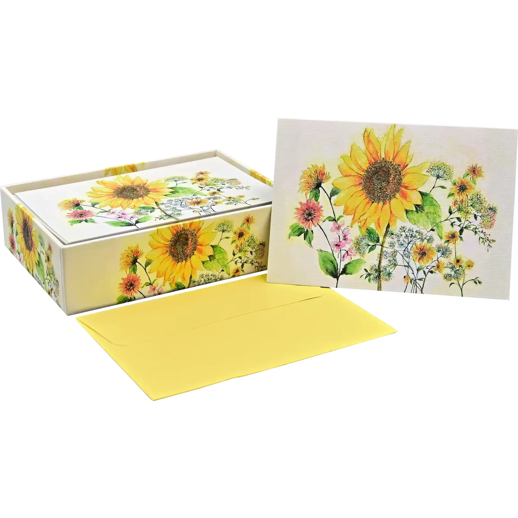 Peter Pauper Press Watercolor Sunflower Boxed Note Cards