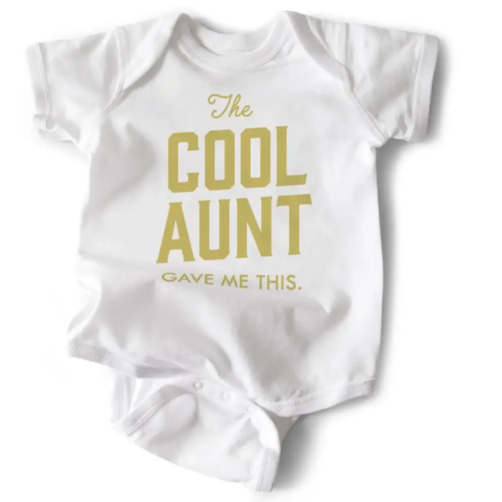 "The Cool Aunt Gave Me This" Baby Onesie | 6-12 Months | White