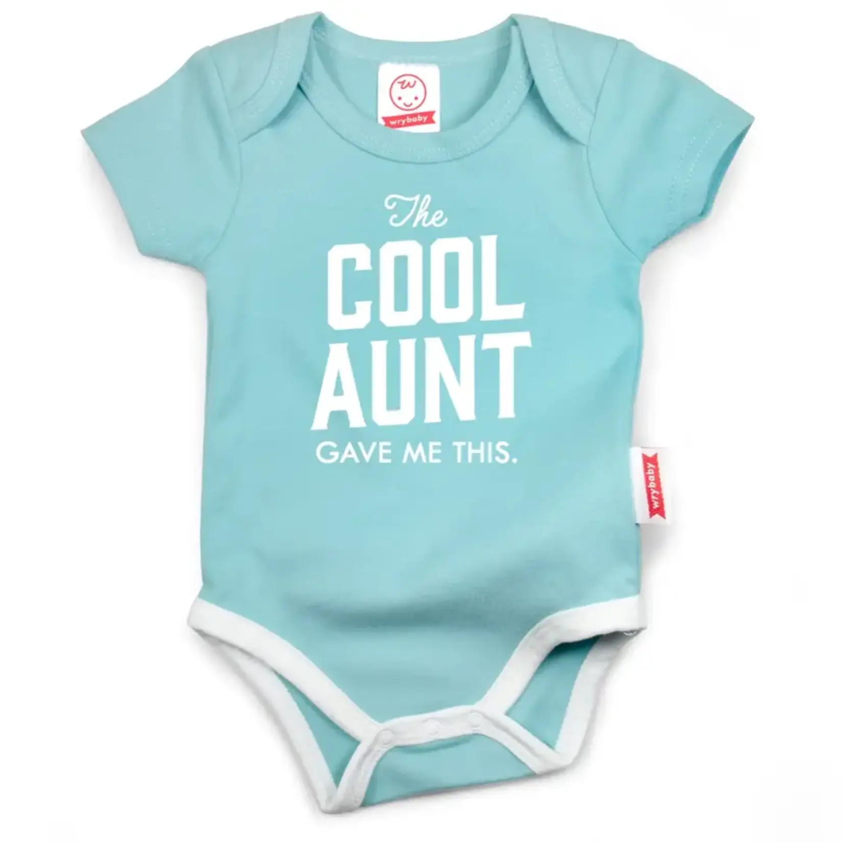 "The Cool Aunt Gave Me This" Baby Onesie | 0-6 Months | Teal