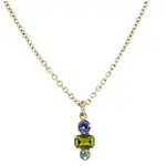 Multi-Colored Stacked Crystal Necklace | V