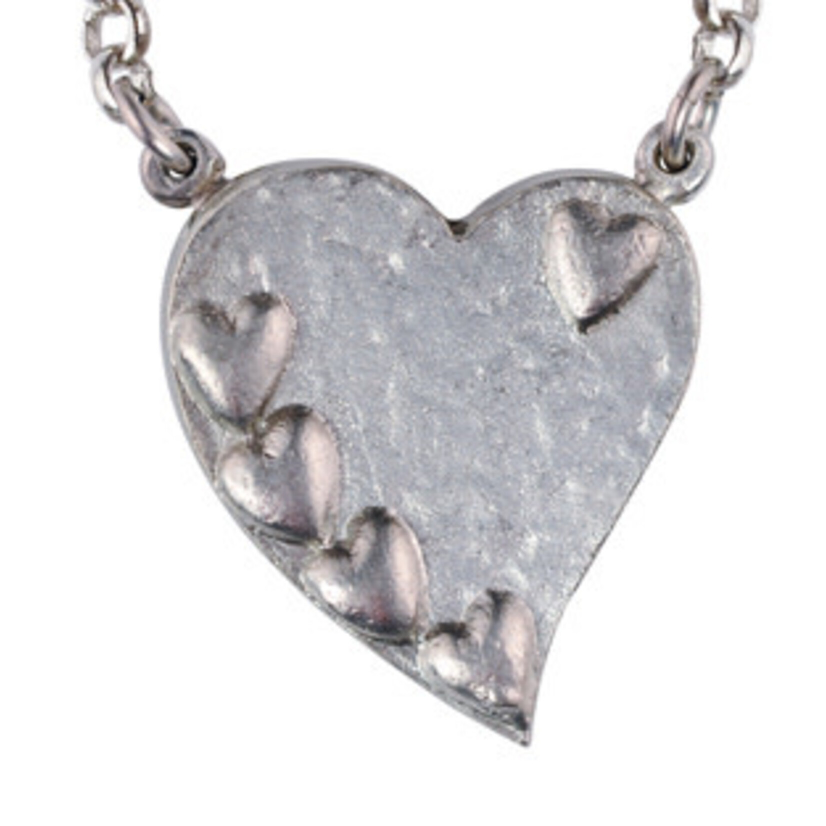 Blue Baby's Breath Hearts Pendant - Small