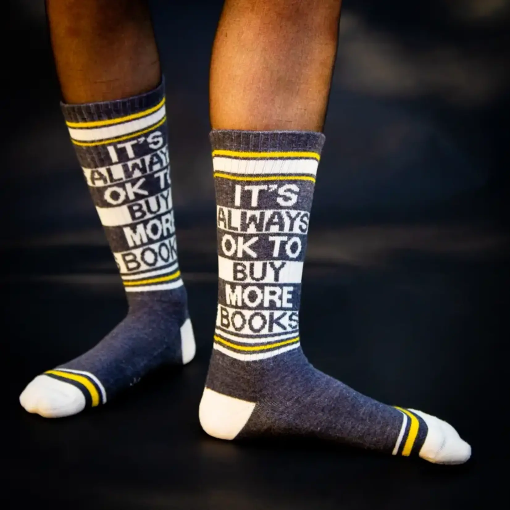 It's Always Ok To Buy More Books - Gym Crew Socks