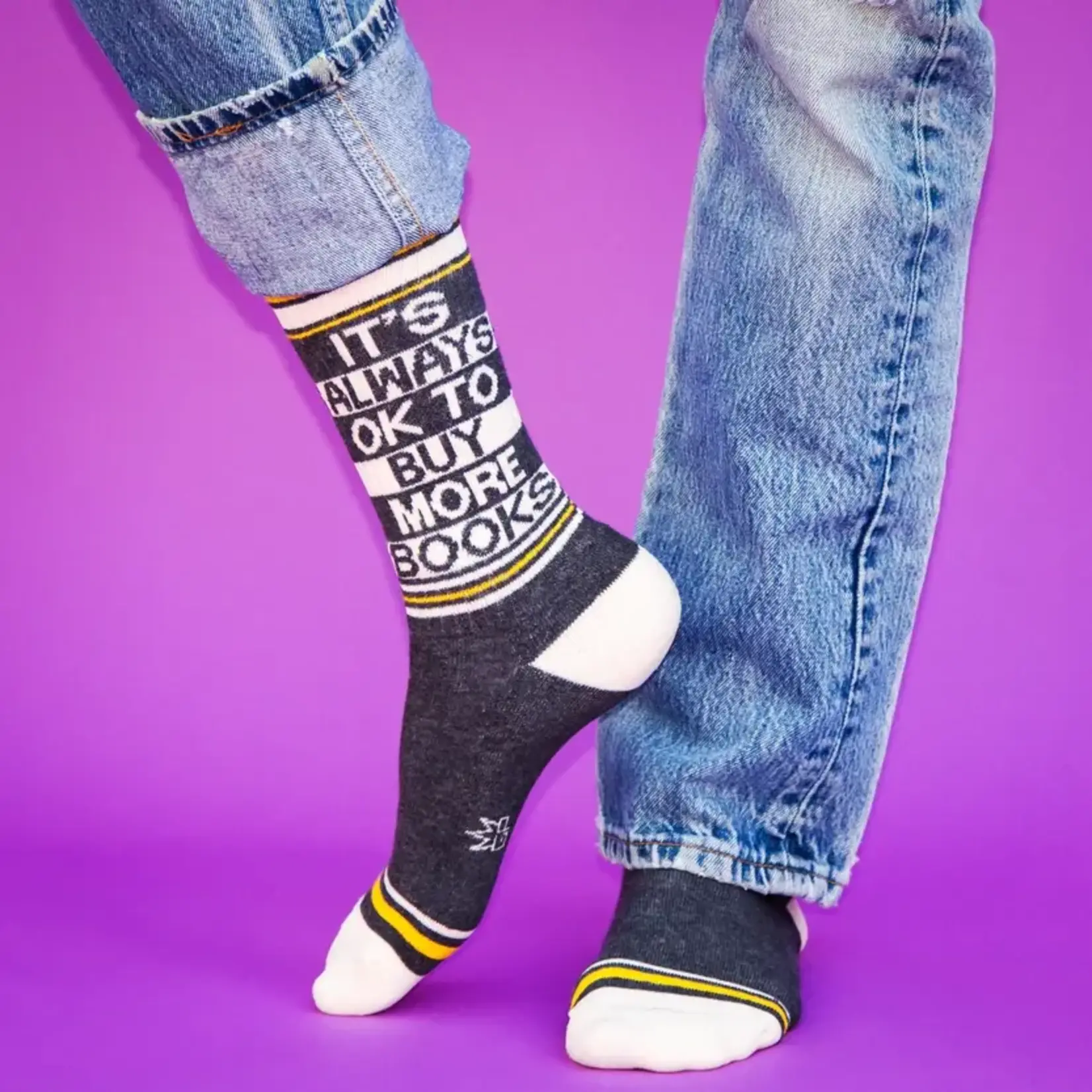 It's Always Ok To Buy More Books - Gym Crew Socks
