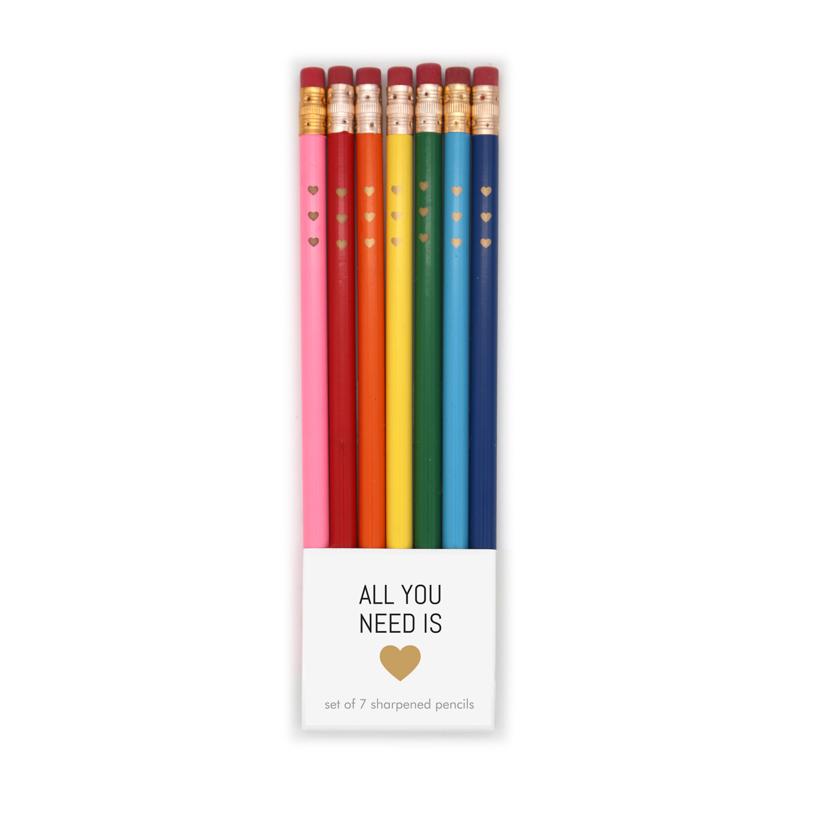 "All You Need is Love" - Pencil Set of 7