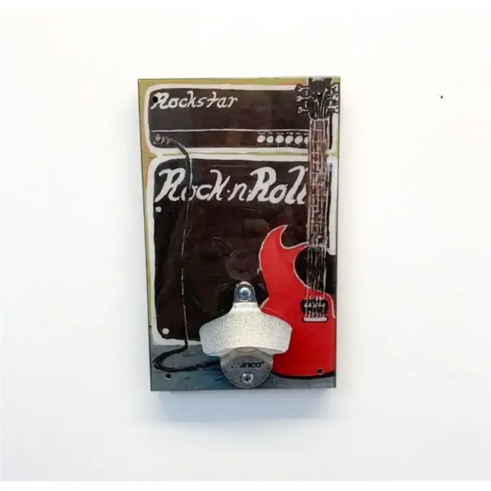"Rock N Roll" Bottle Opener Wall Art
