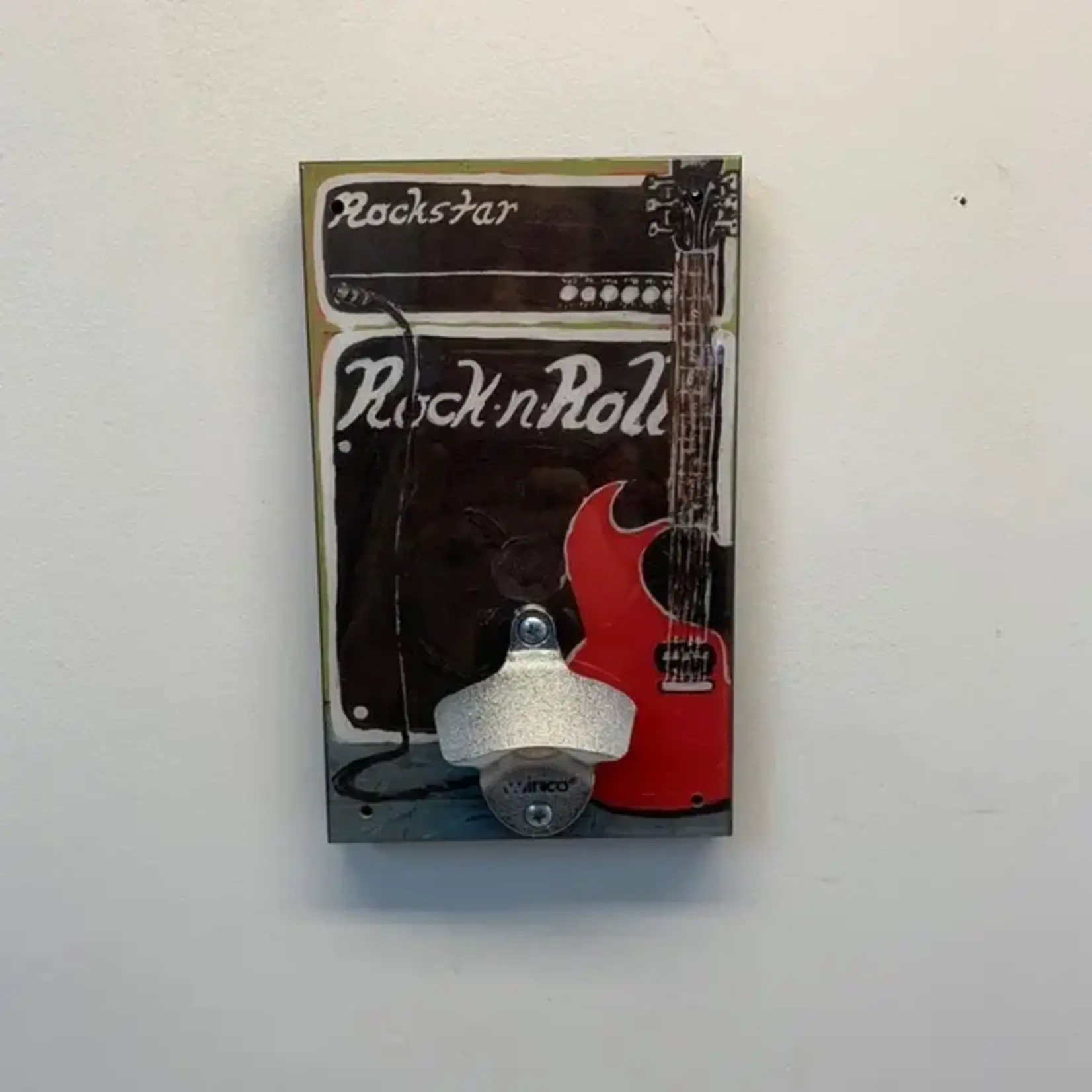 "Rock N Roll" Bottle Opener Wall Art