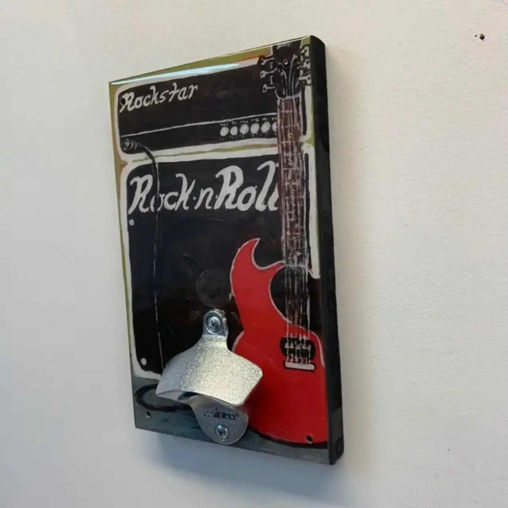 "Rock N Roll" Bottle Opener Wall Art