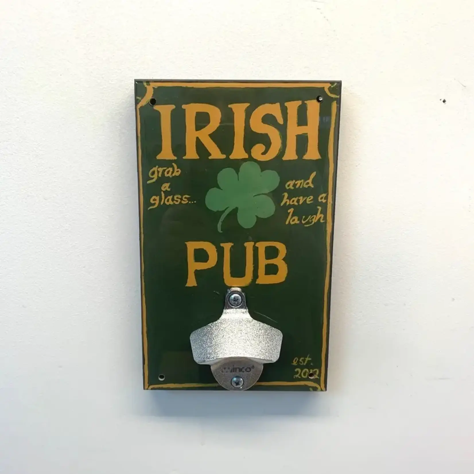 "Irish Pub" Bottle Opener Wall Art