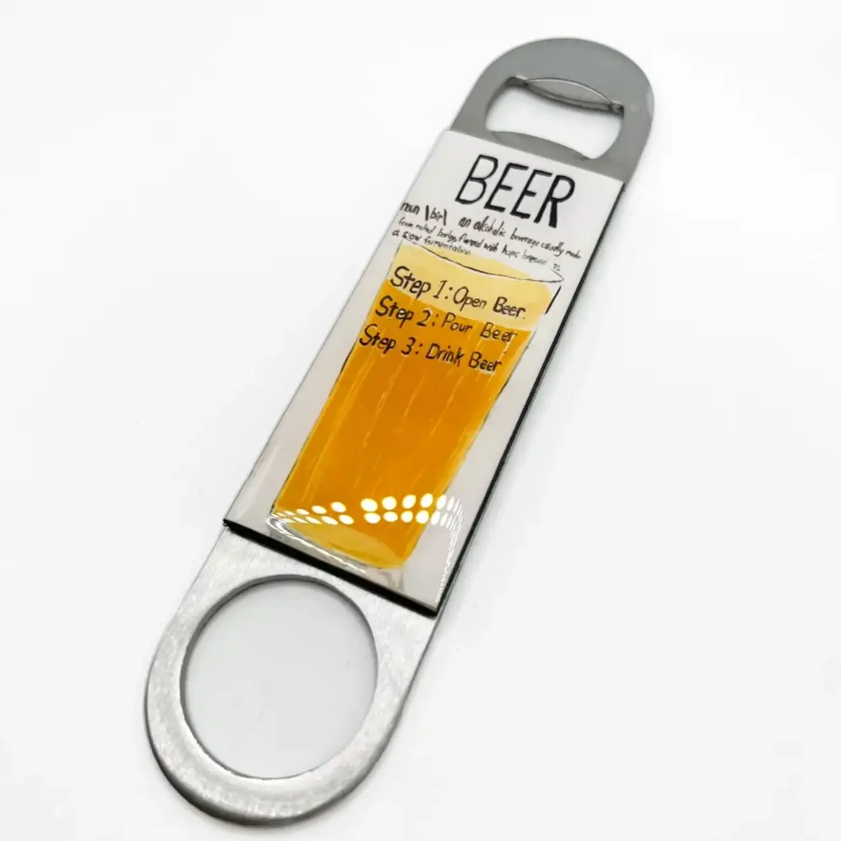 "Beer Steps" Hand-Held Bottle Opener