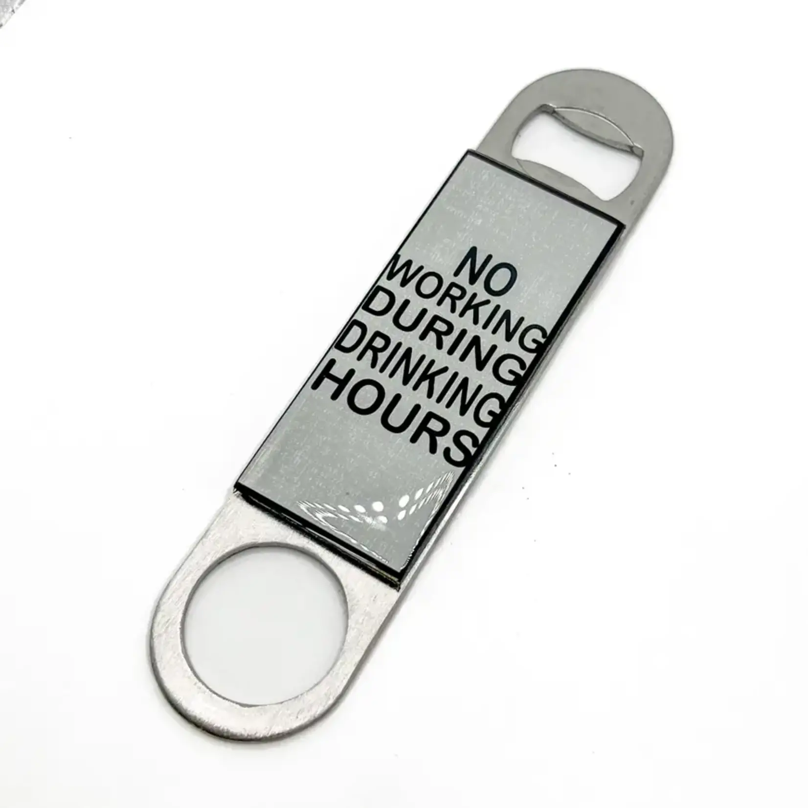 "No Working" Hand-Held Bottle Opener