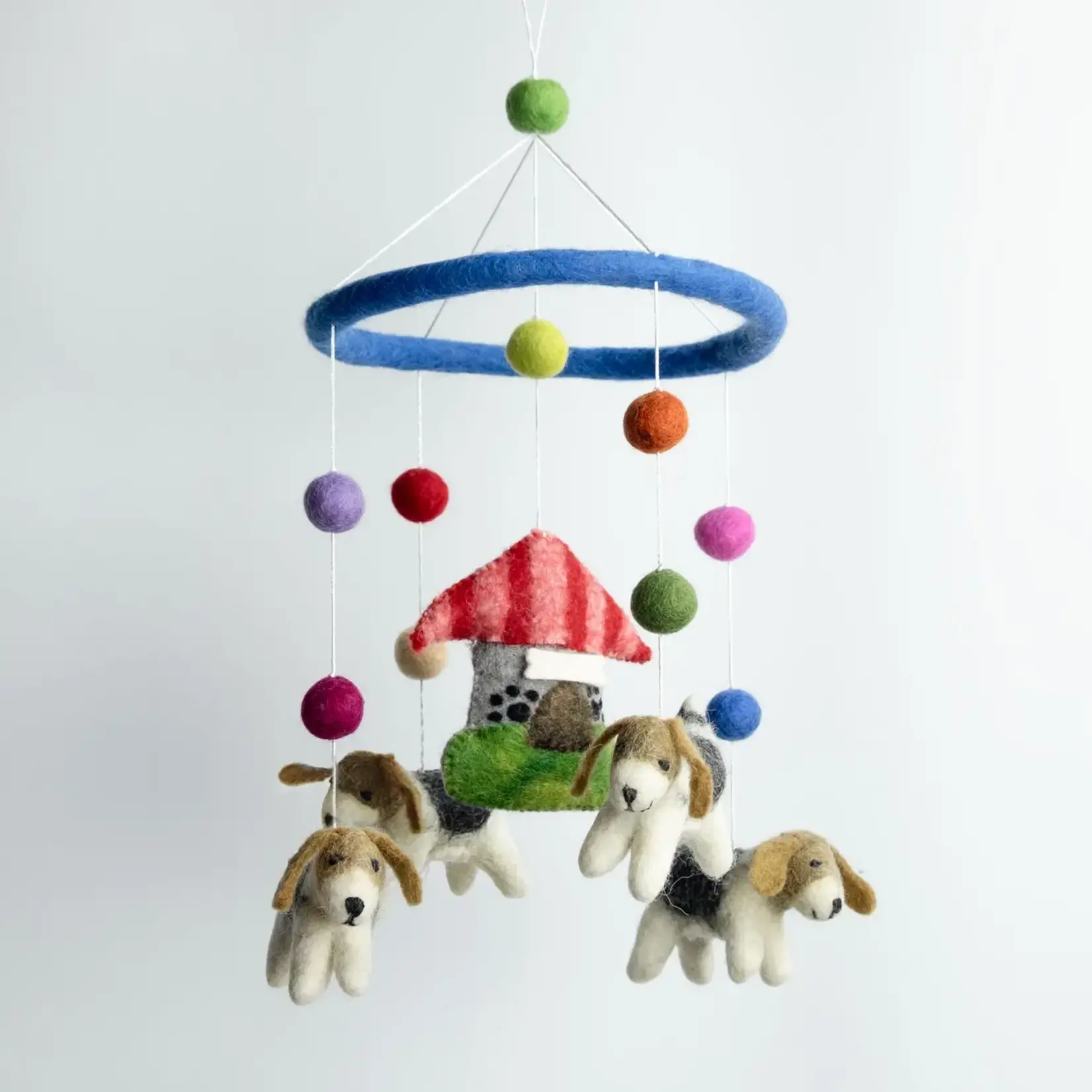 Felt Mobile - Dog & Dog House