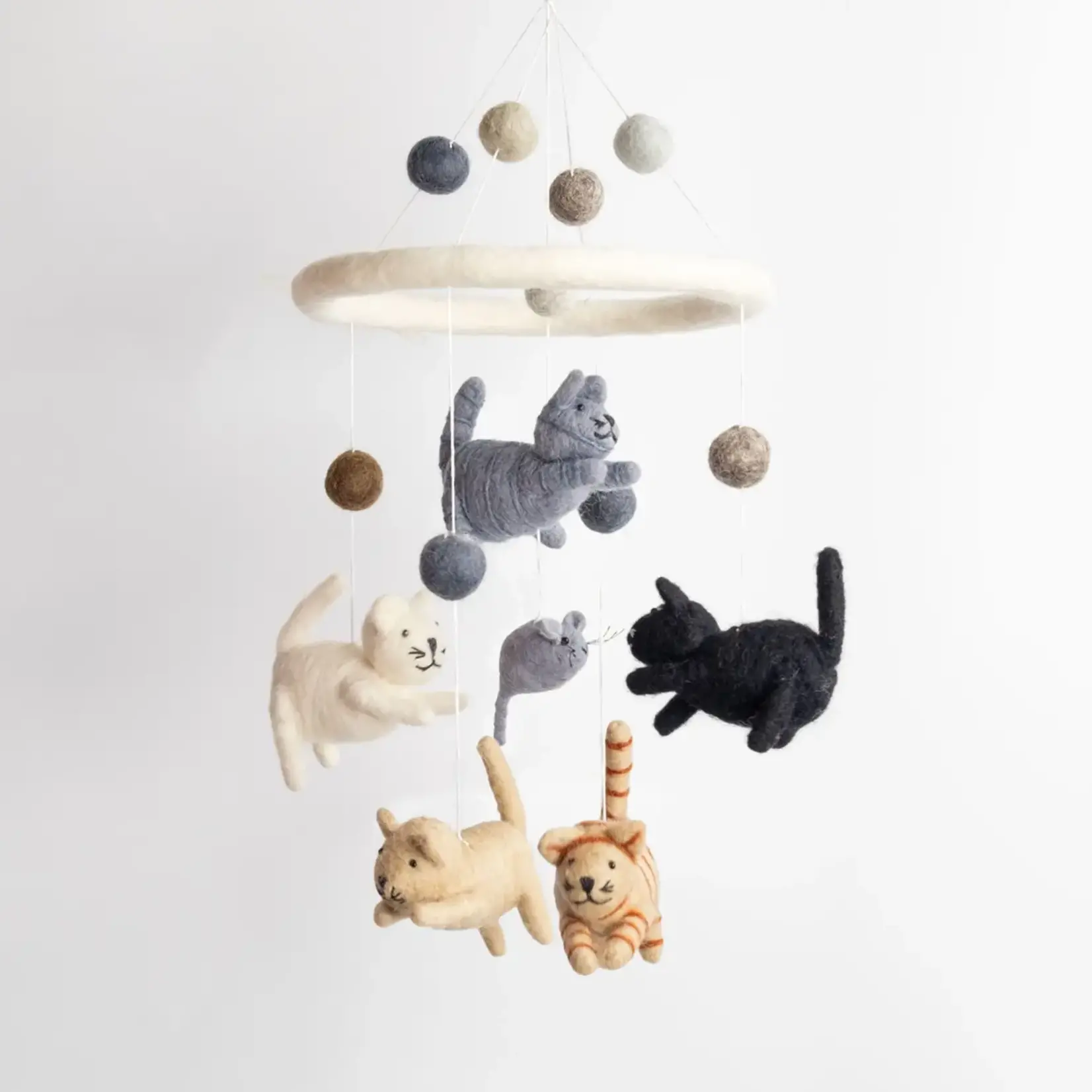 Felt Mobile - Cat & Mouse