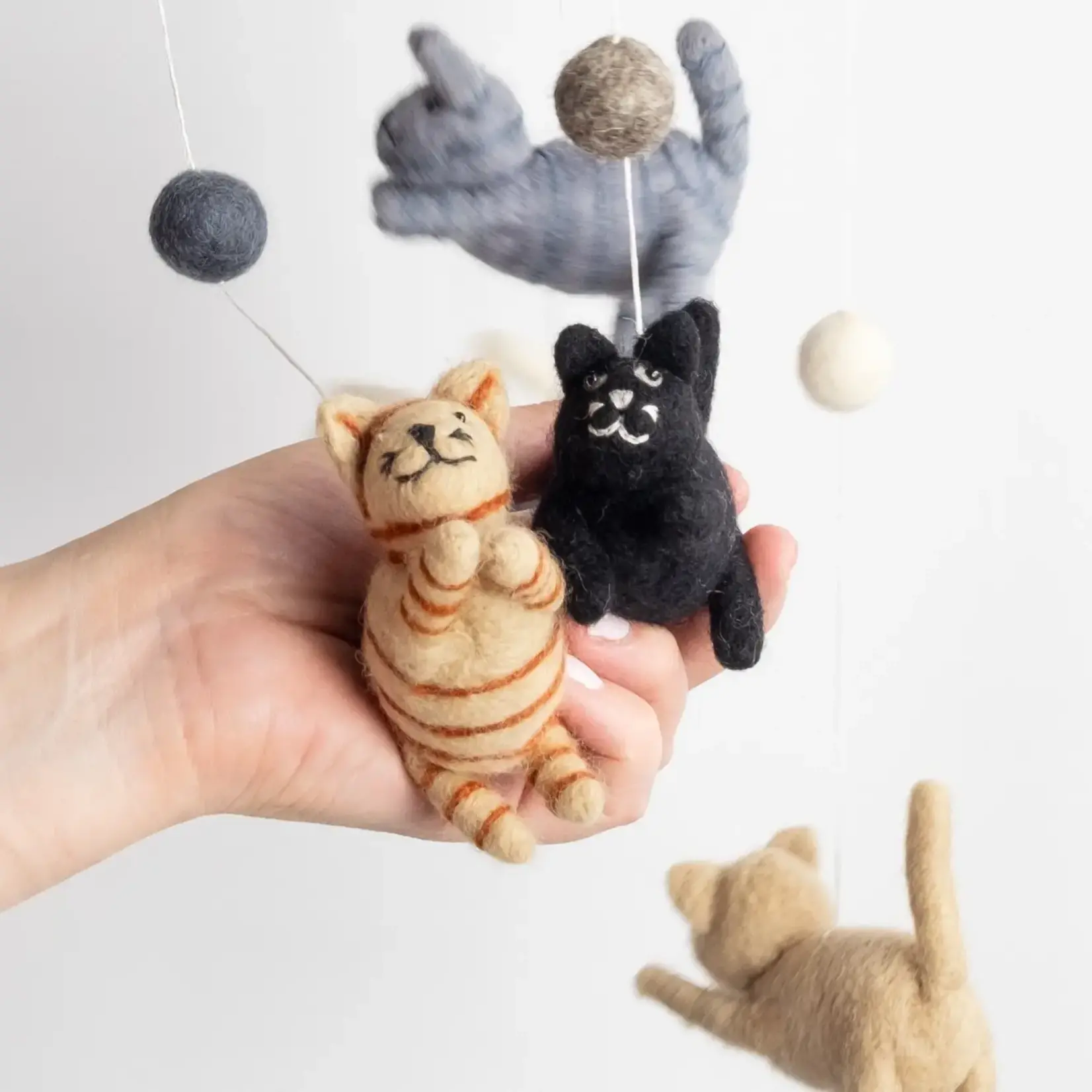 Felt Mobile - Cat & Mouse