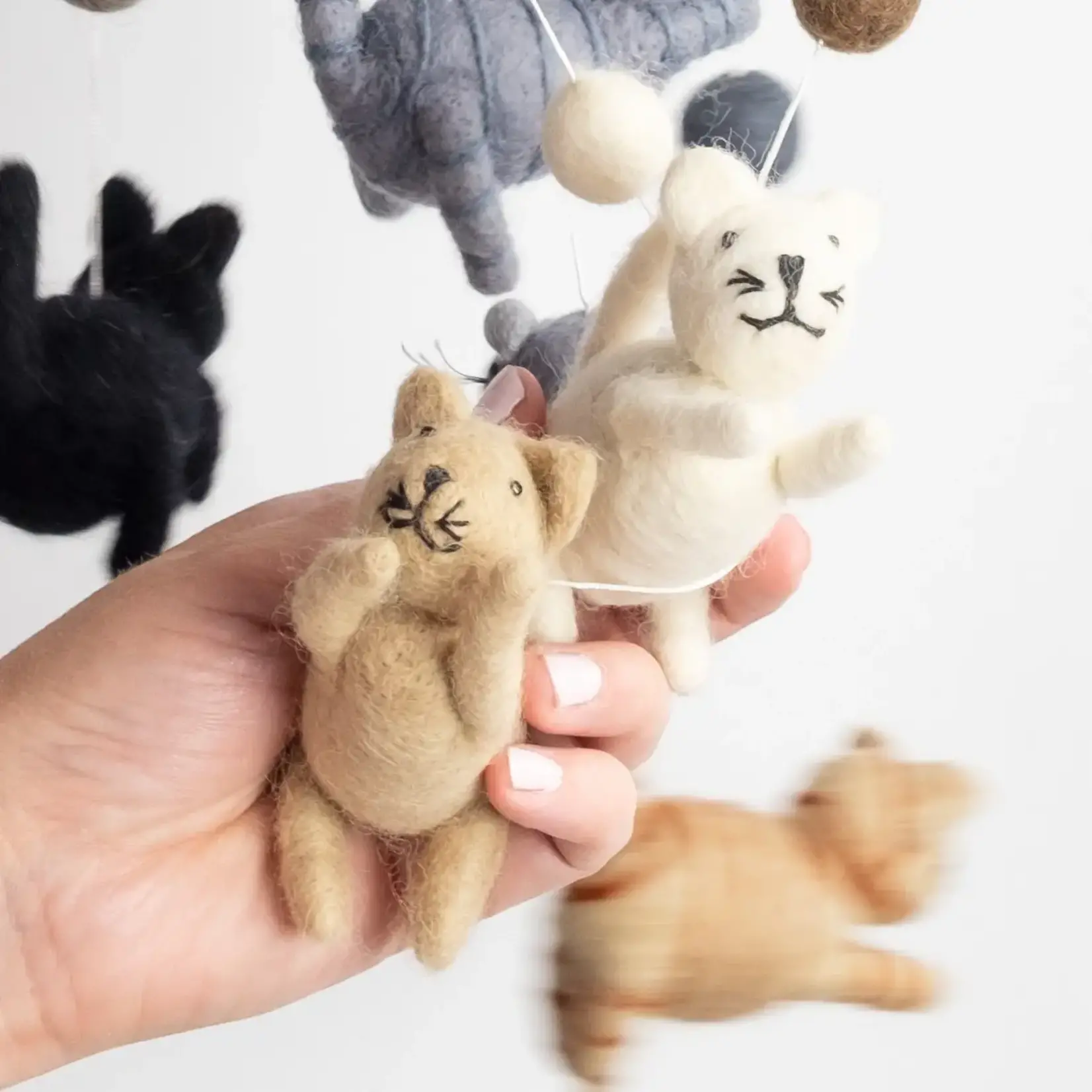 Felt Mobile - Cat & Mouse