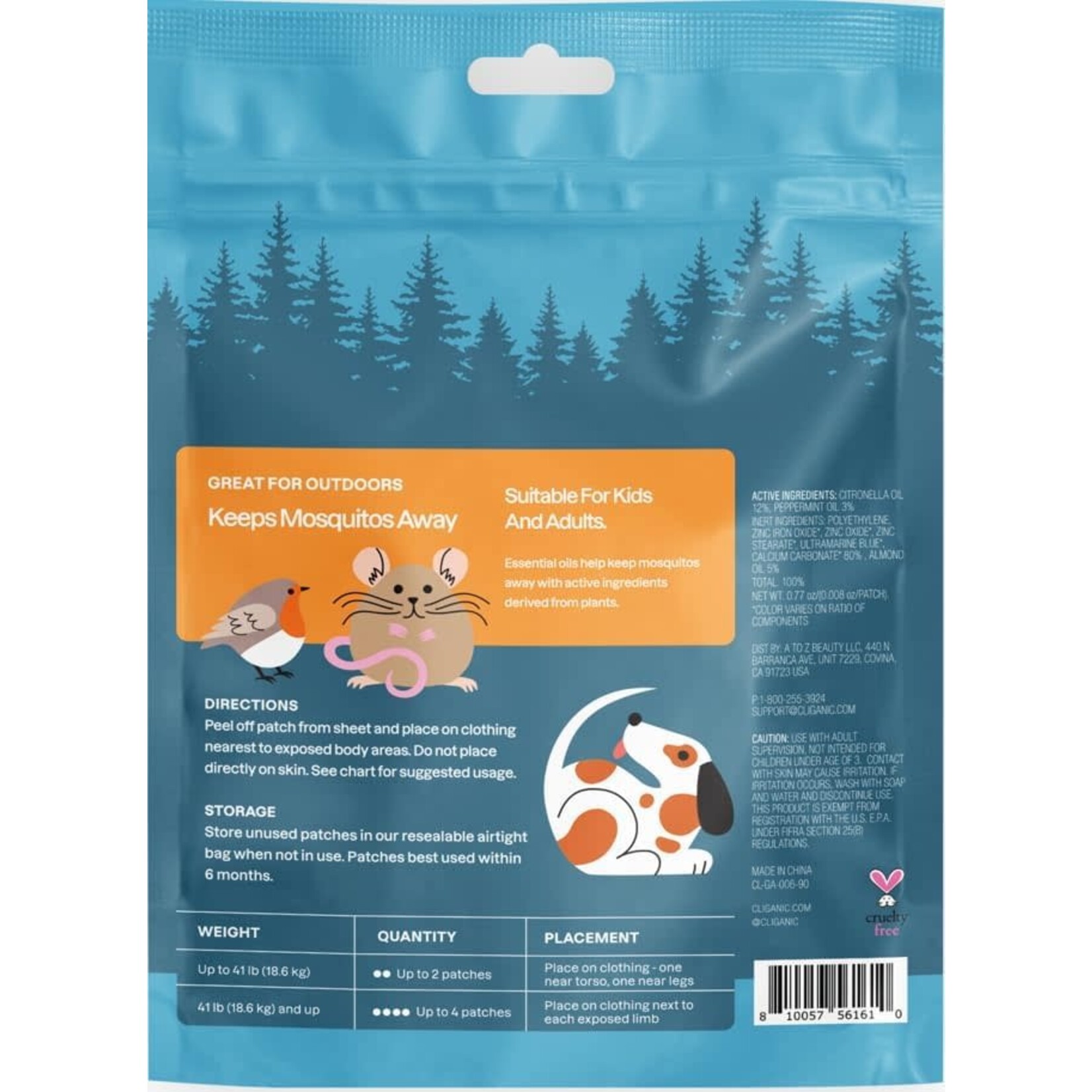 Mosquito Repellent Patches - Animal Friends