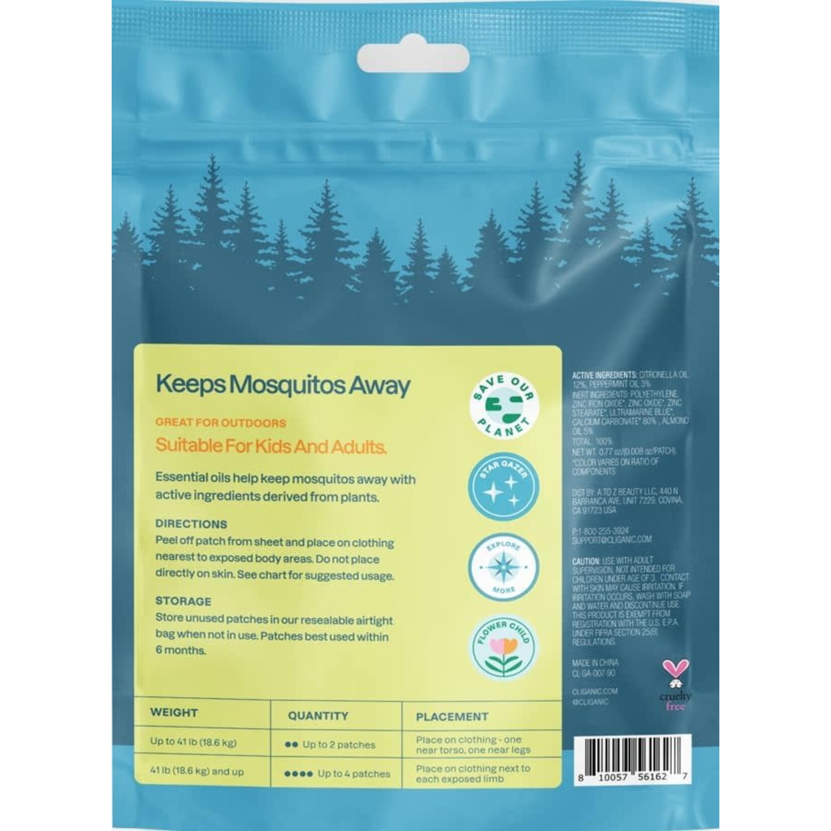 Mosquito Repellent Patches - Camping Patches