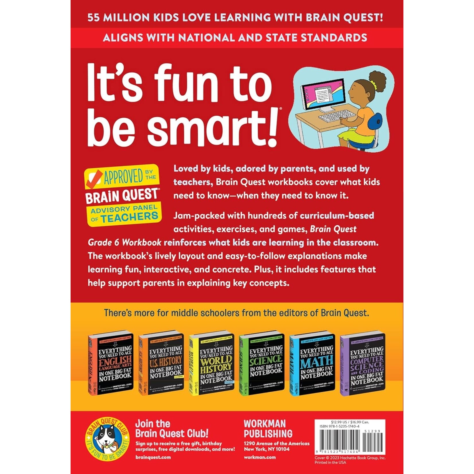 Brain Quest Workbook: 6th Grade Revised Edition