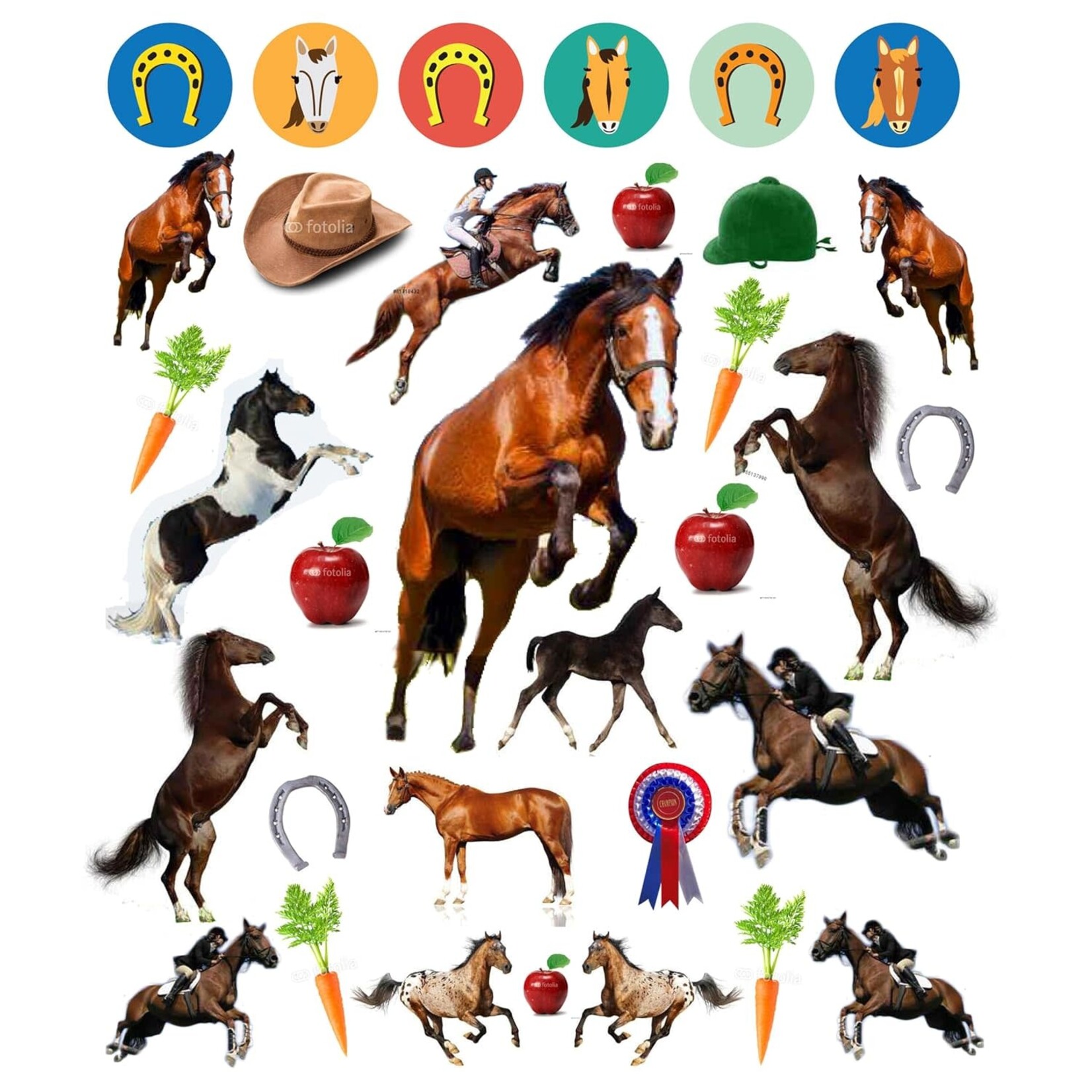 Eyelike Stickers: Horses