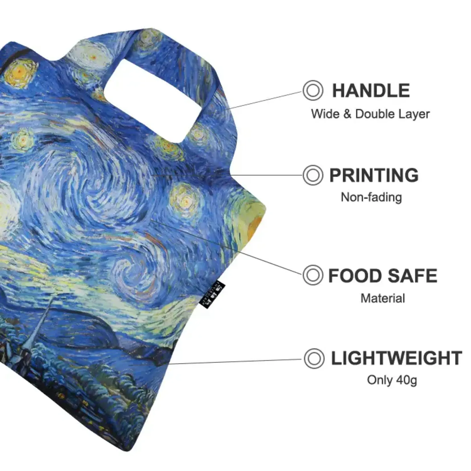 Foldable Bag - Van Gogh Bag #2 - The Starry Night