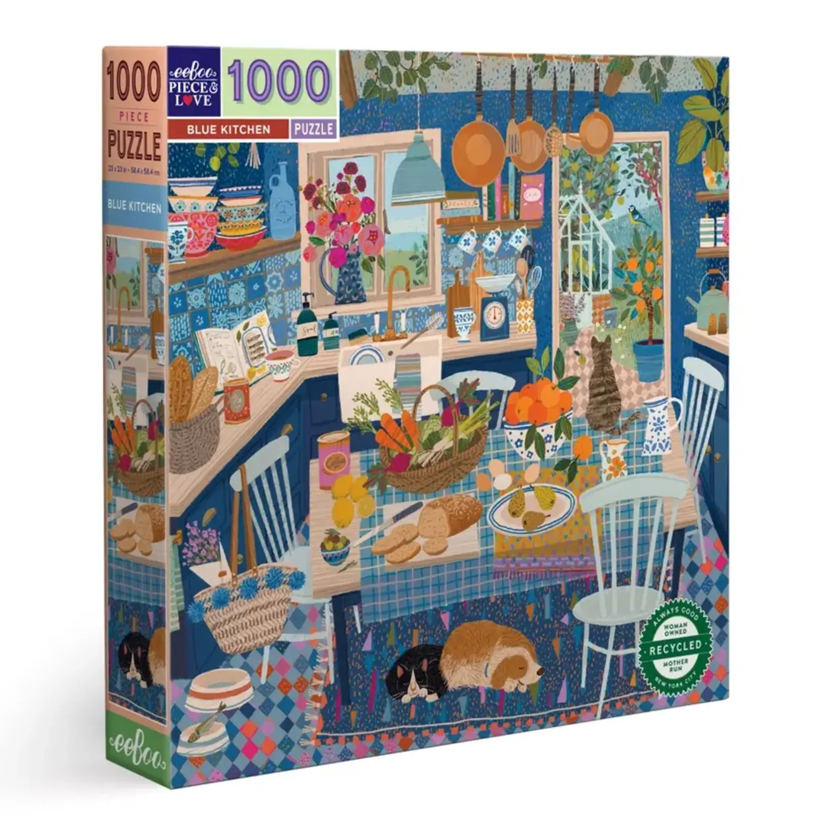 eeboo Blue Kitchen 1000 Piece Puzzle