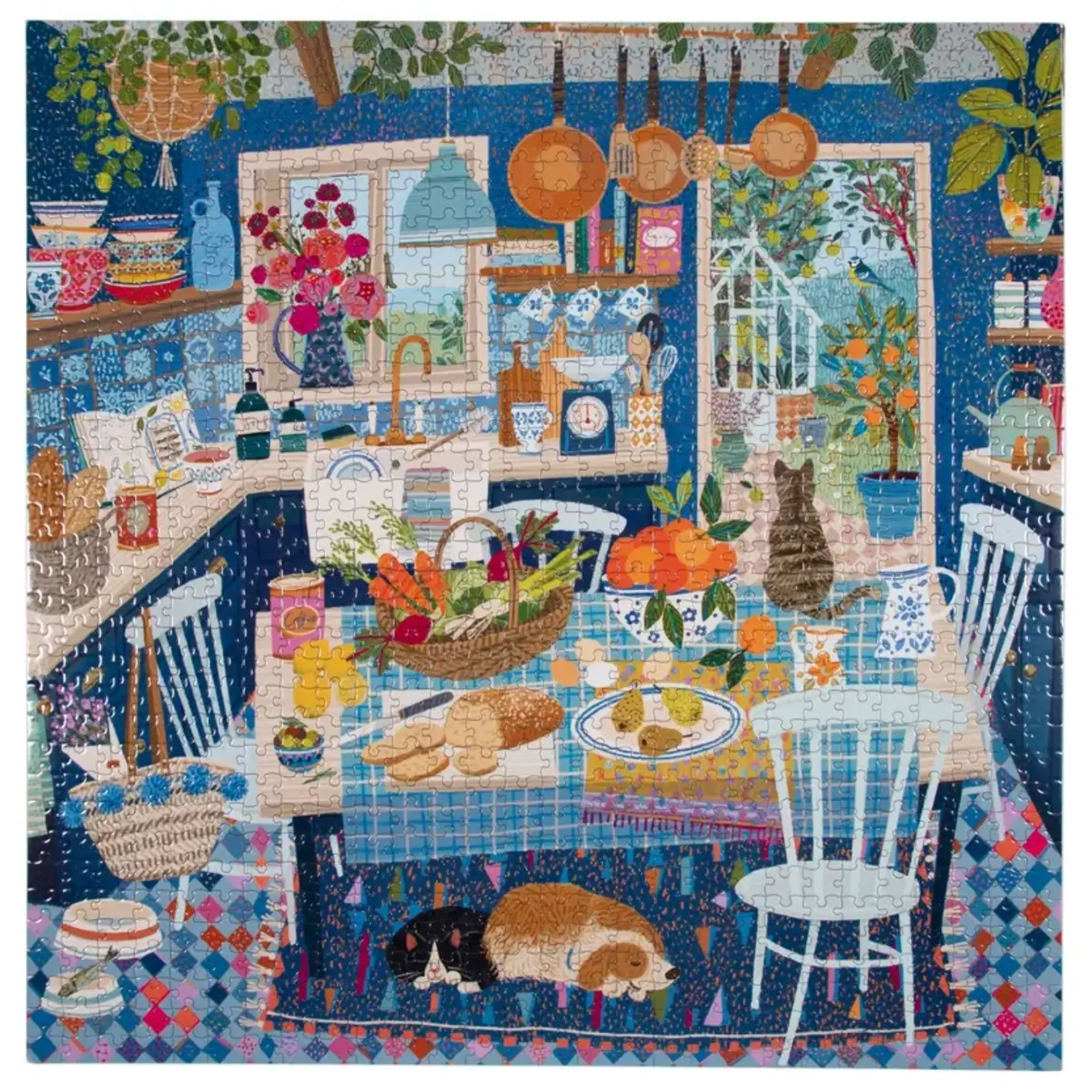 eeboo Blue Kitchen 1000 Piece Puzzle