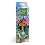 eeboo Dinosaur 6 Jumbo Double-Sided Special Pencils