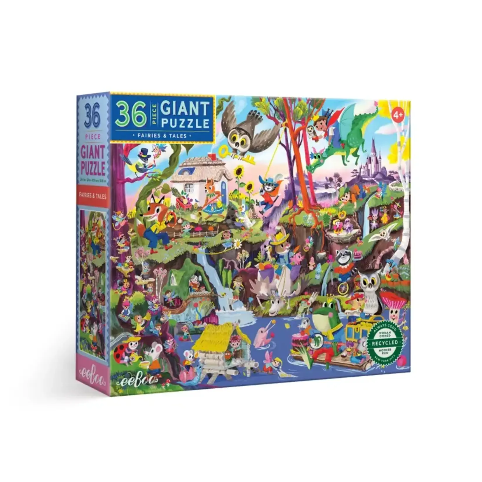 eeboo Fairies & Tales 36 Piece Giant Puzzle