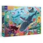 eeboo Love of Sharks 100 Piece Puzzle