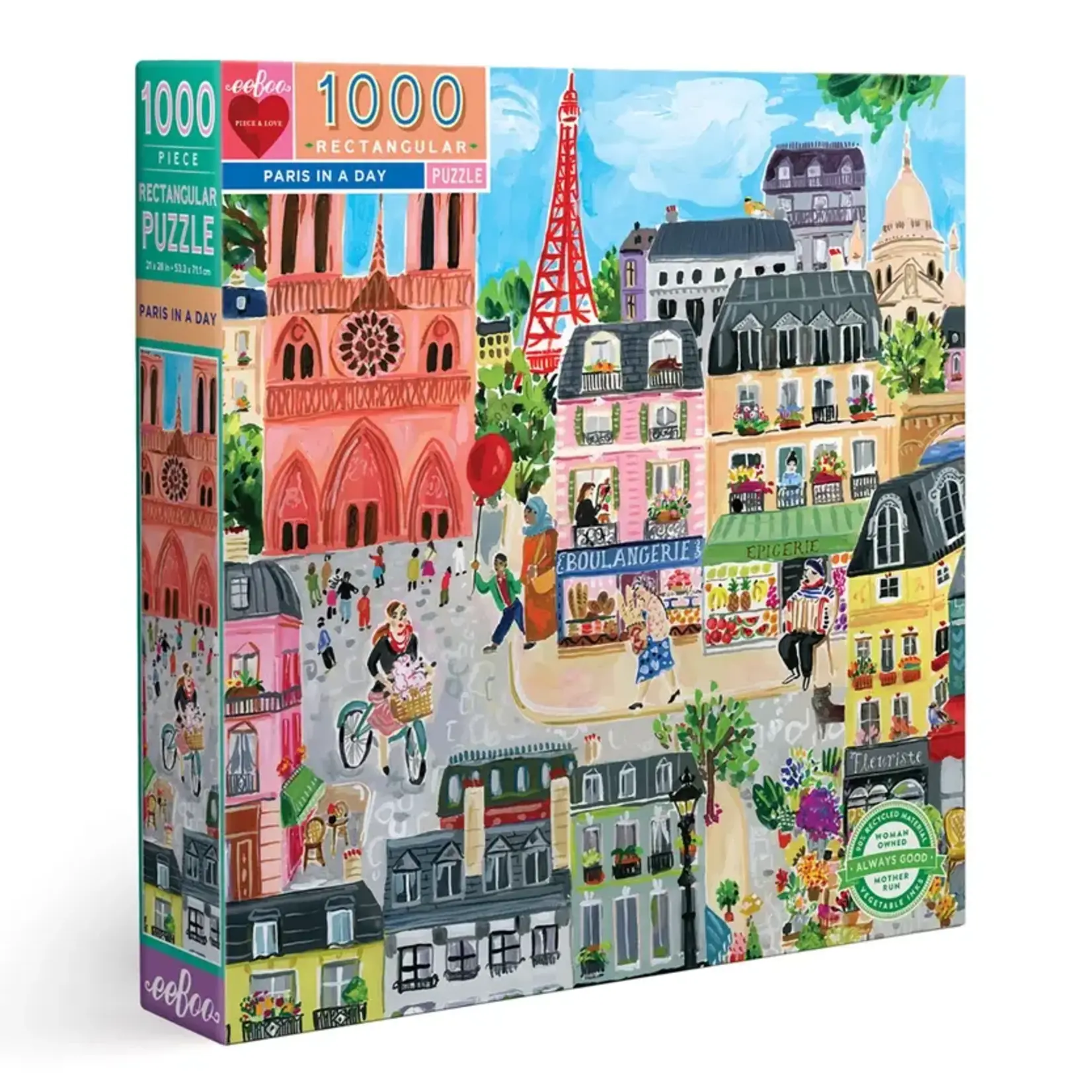 eeboo Paris In A Day 1000 Piece Puzzle