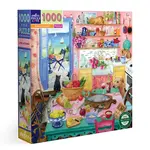 eeboo Pink Kitchen 1000 Piece Puzzle