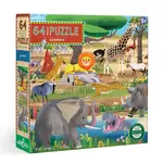 eeboo Savanna 64 Piece Puzzle