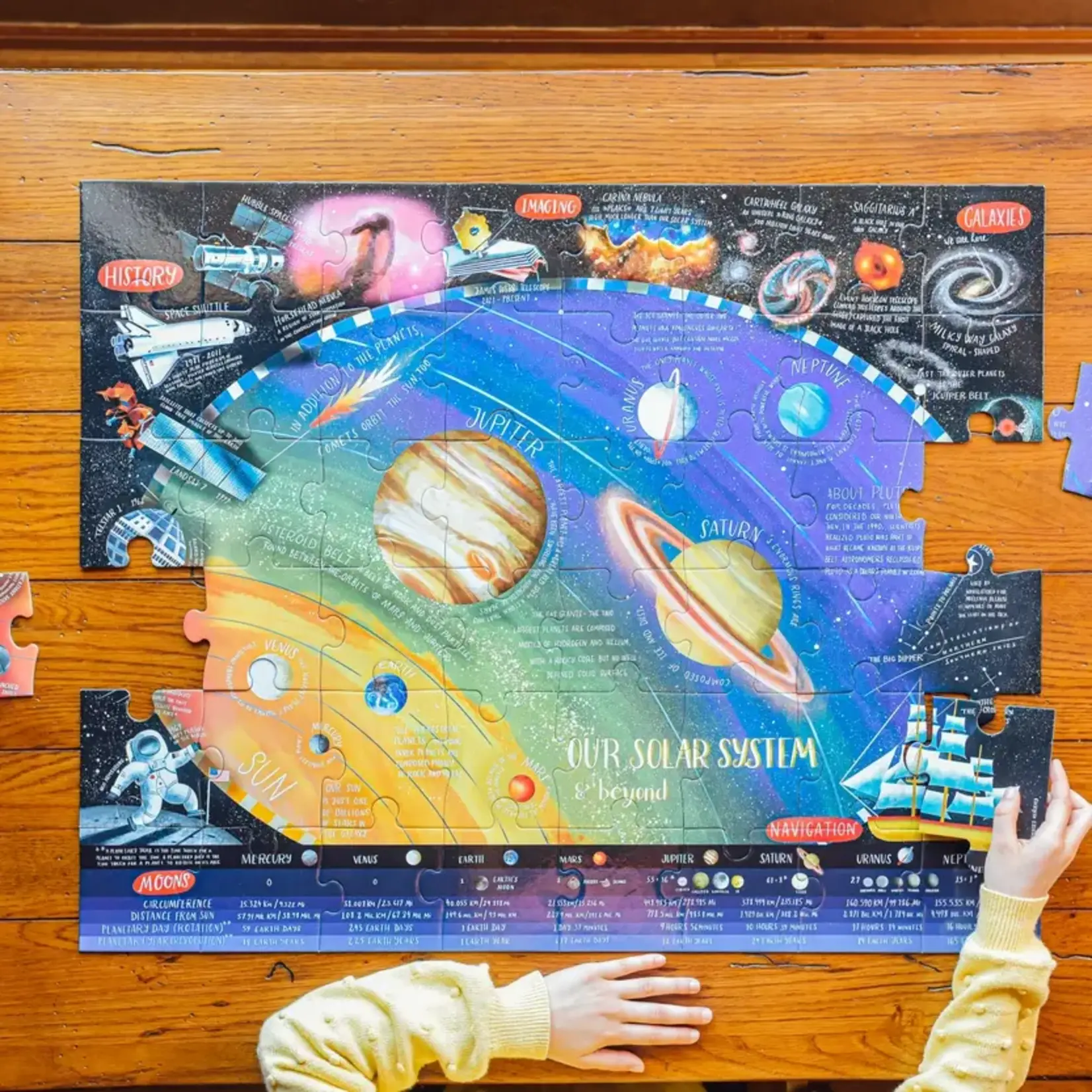 eeboo Solar System & Beyond 48 Piece Giant Puzzle