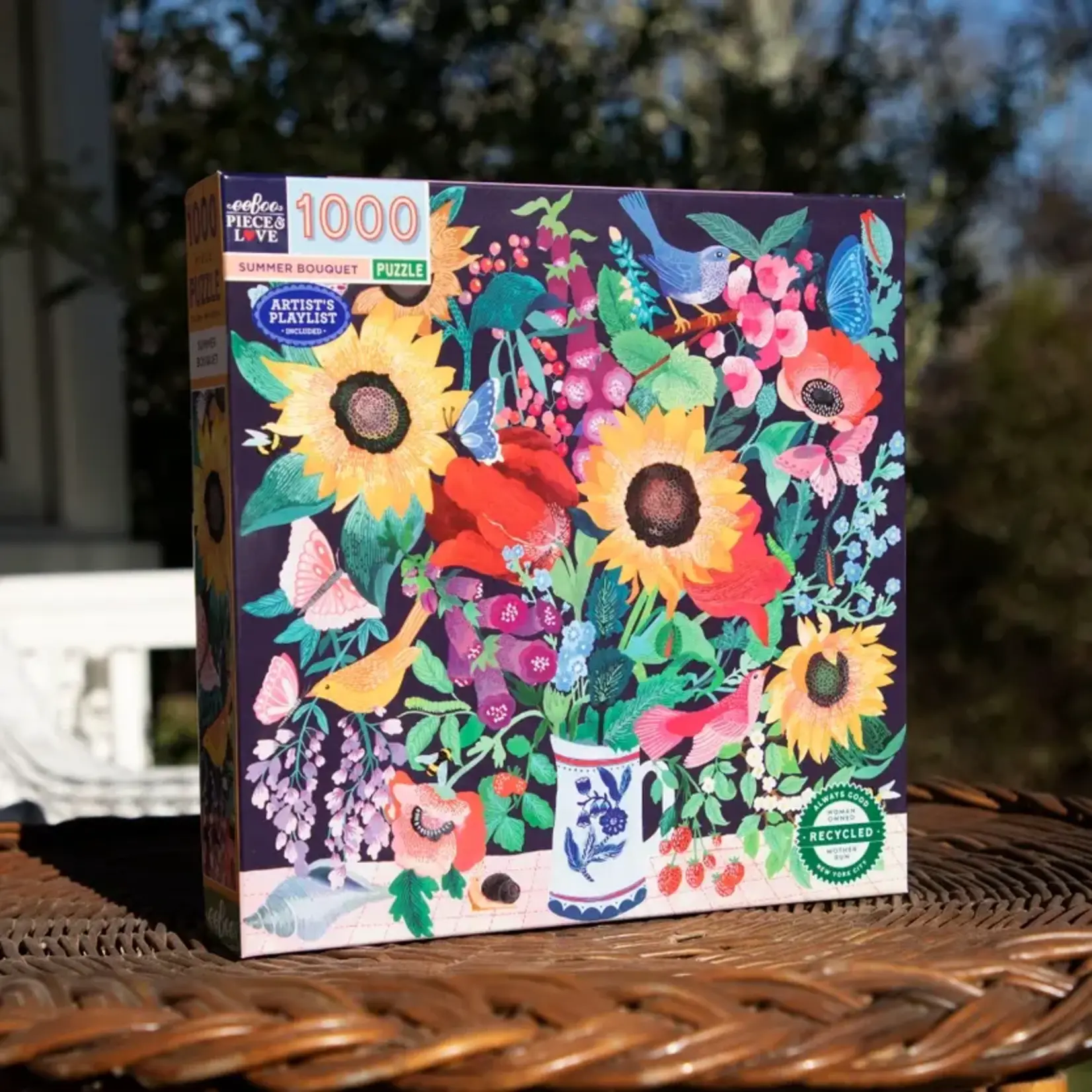 eeboo Summer Bouquet 1000 Piece Puzzle