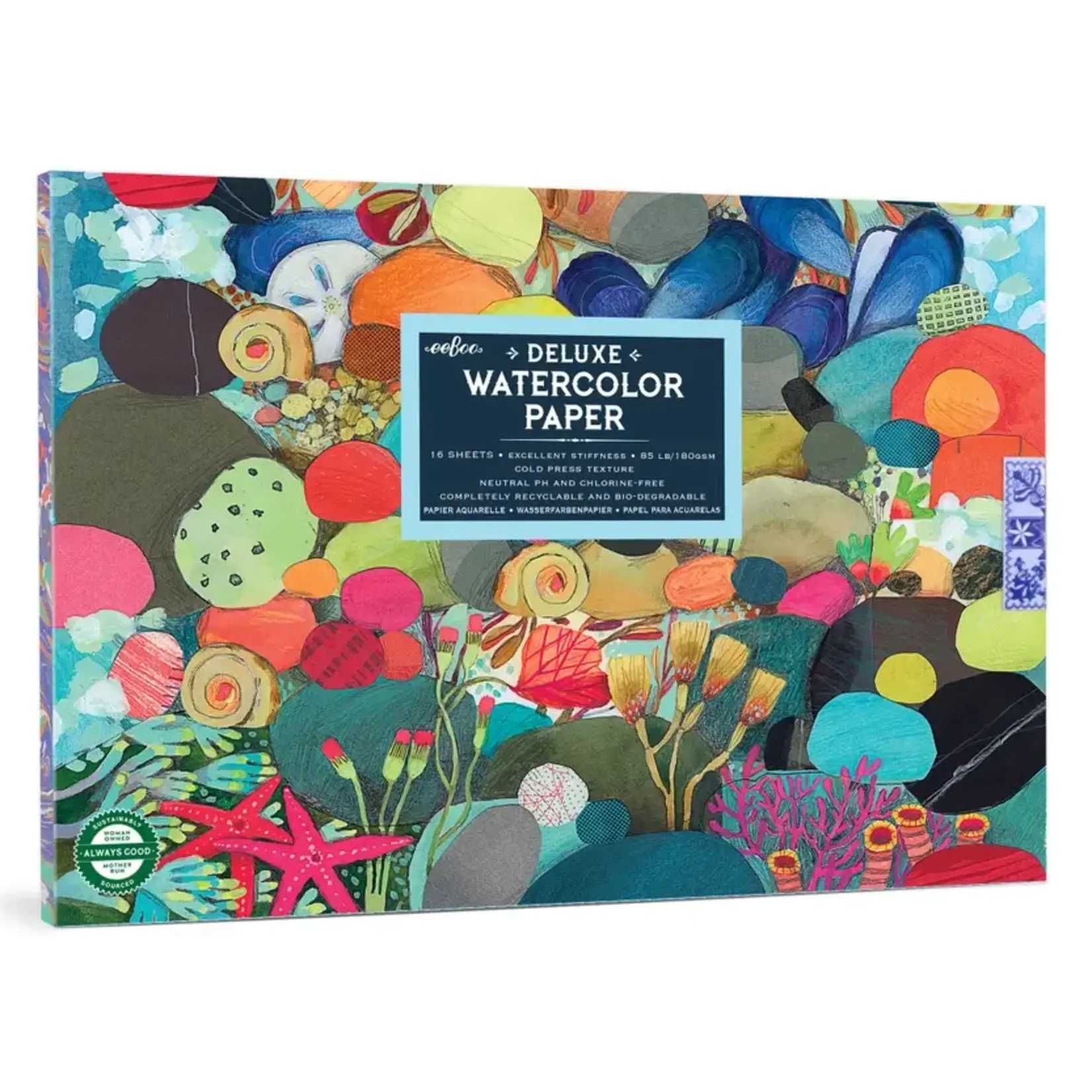 eeboo Tidepool Watercolor Pad