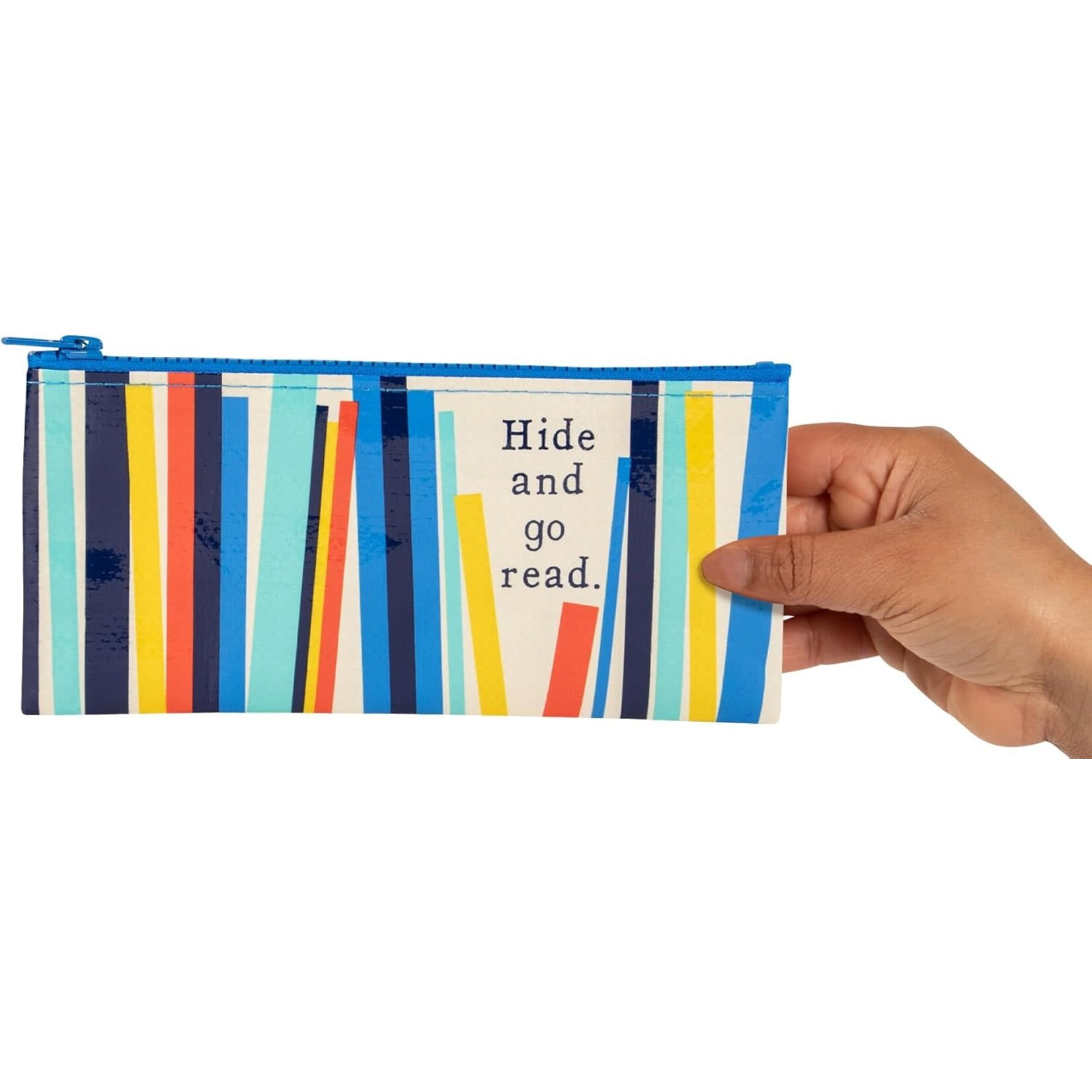 Blue Q Hide And Go Read. Pencil Case