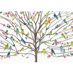 Peter Pauper Press Tree of Budgies Note Cards