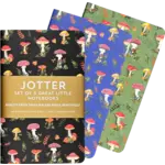 Peter Pauper Press Jotter Mini Notebook Sets: Mushrooms