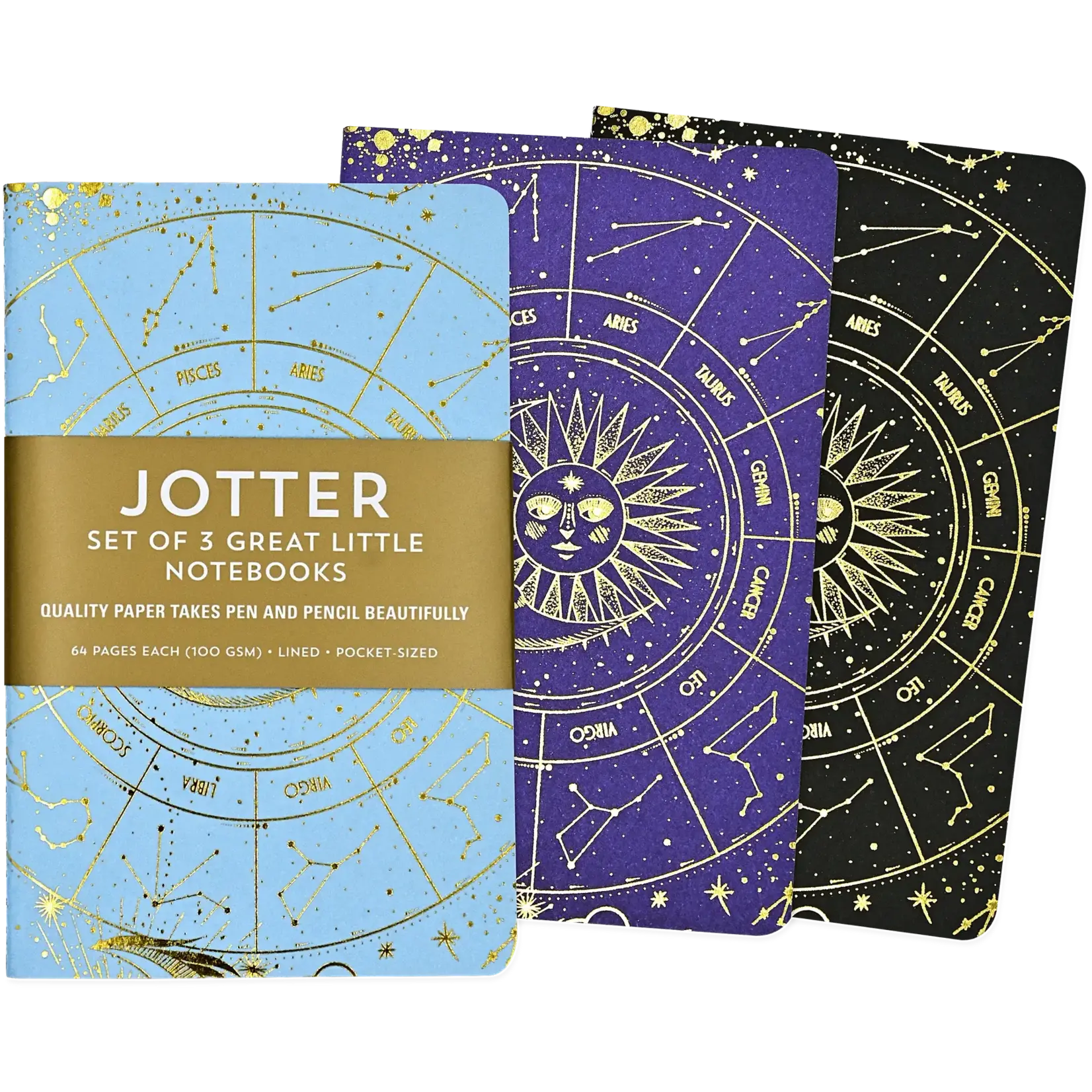 Peter Pauper Press Jotter Mini Notebook Set: Celestial