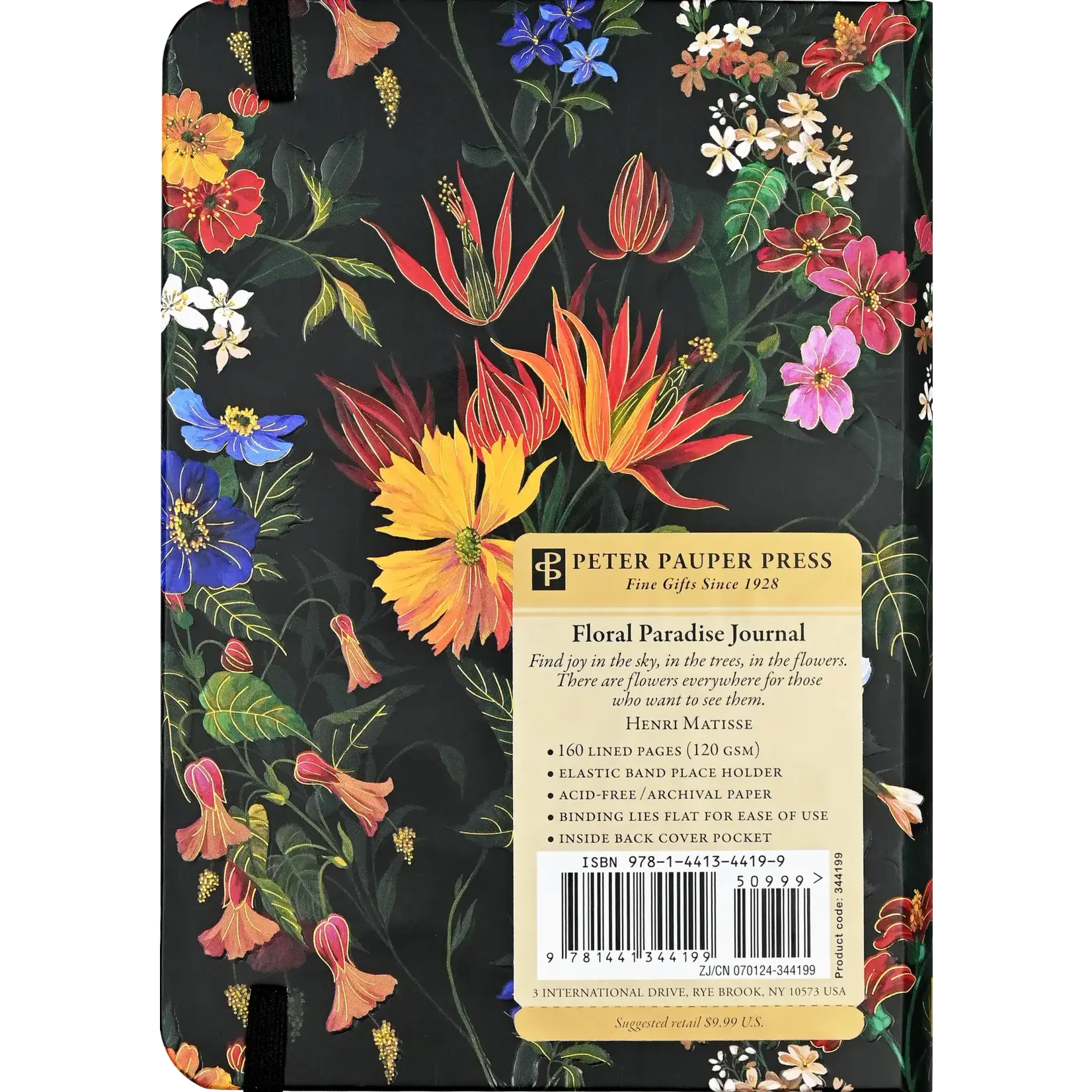 Peter Pauper Press Floral Paradise Journal