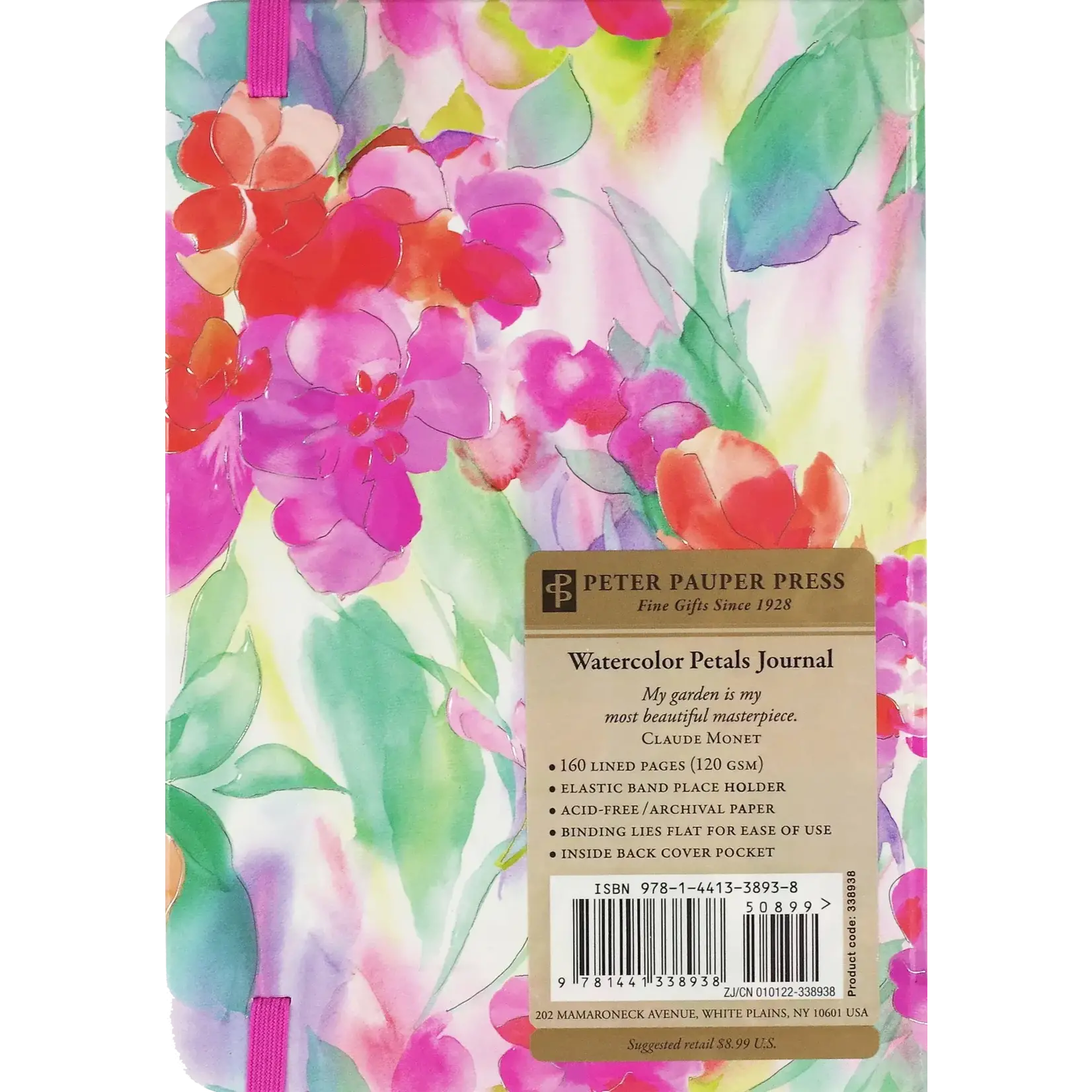 Peter Pauper Press Watercolor Petals Journal