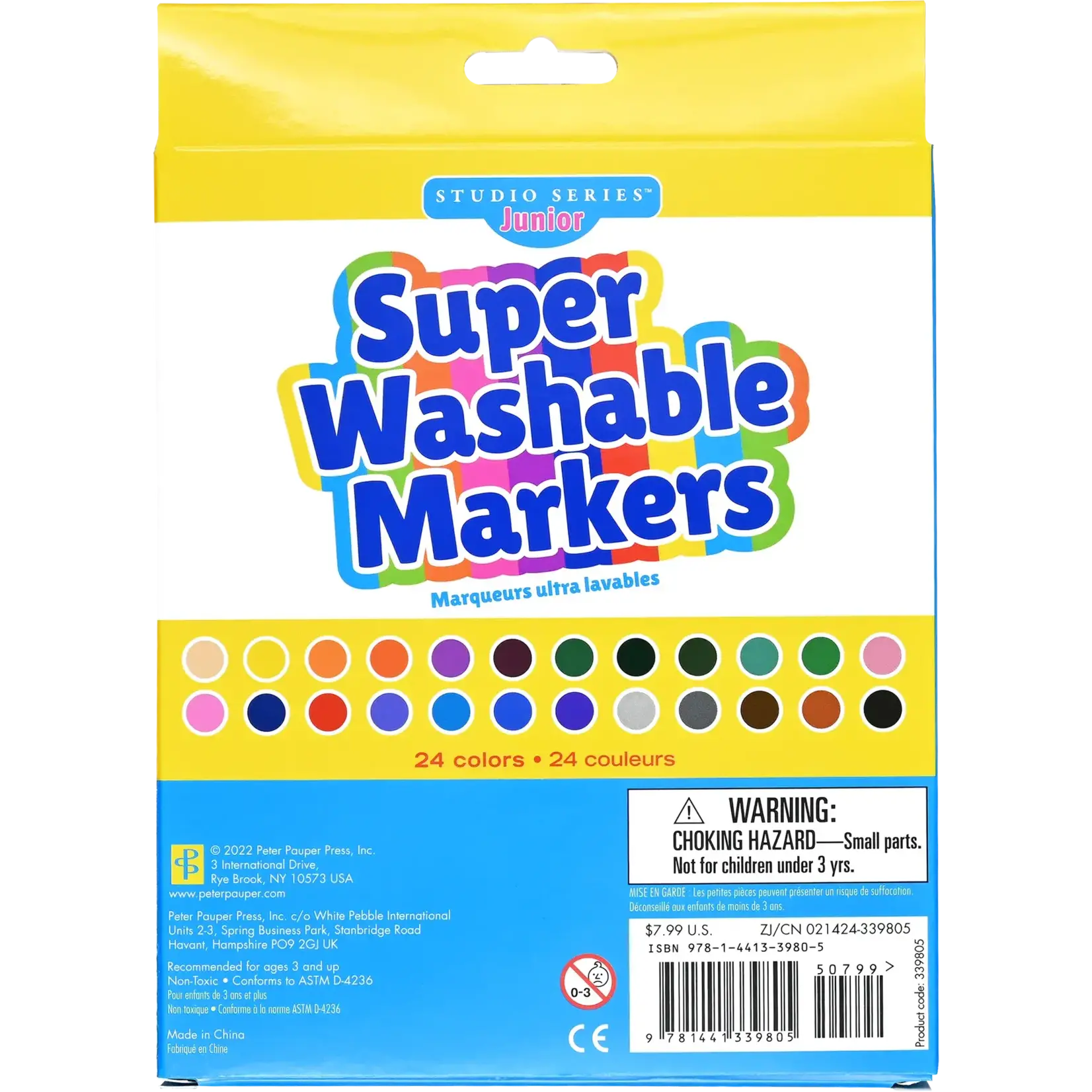 Peter Pauper Press Super Washable Markers