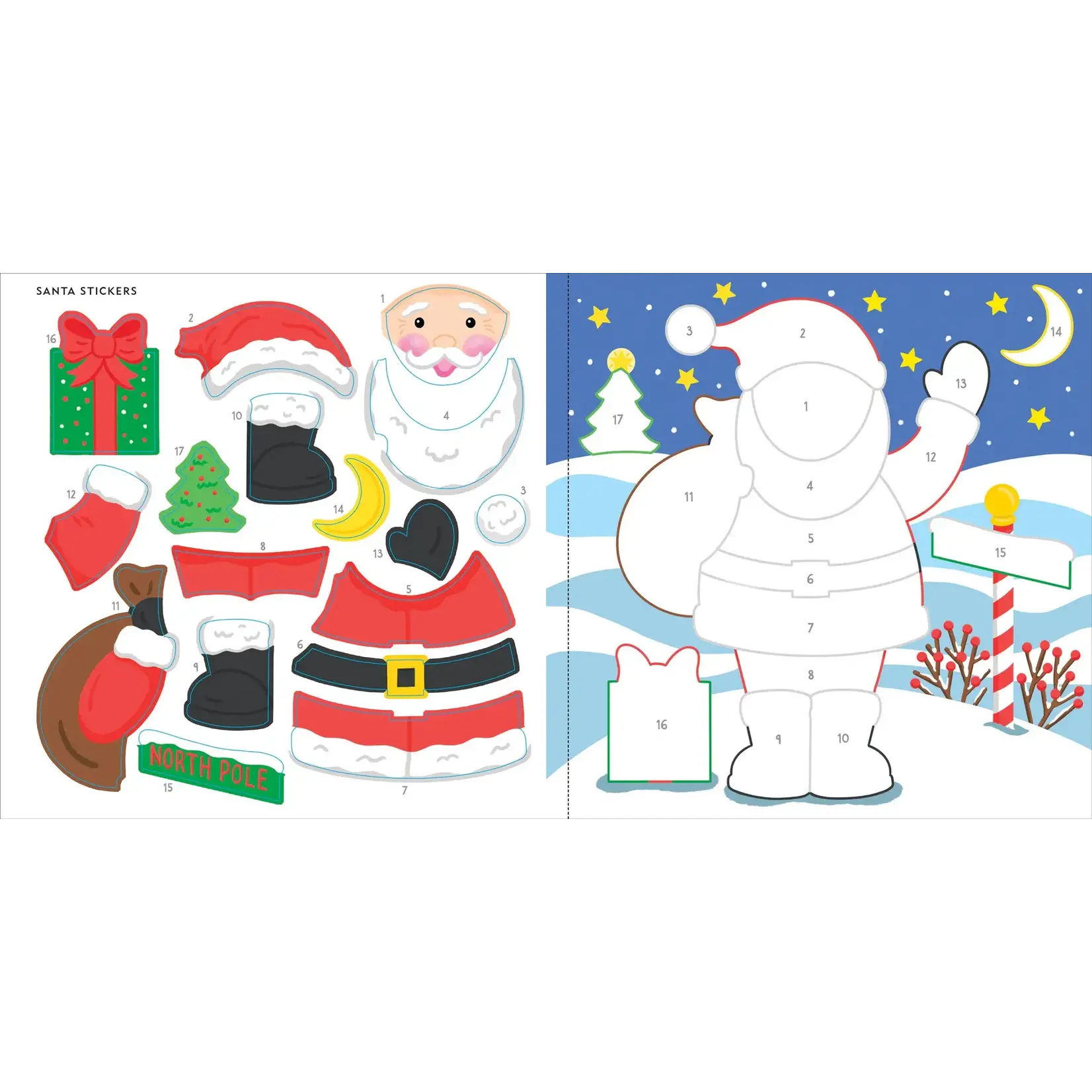 Peter Pauper Press My First Color-by-Sticker Book - Christmas