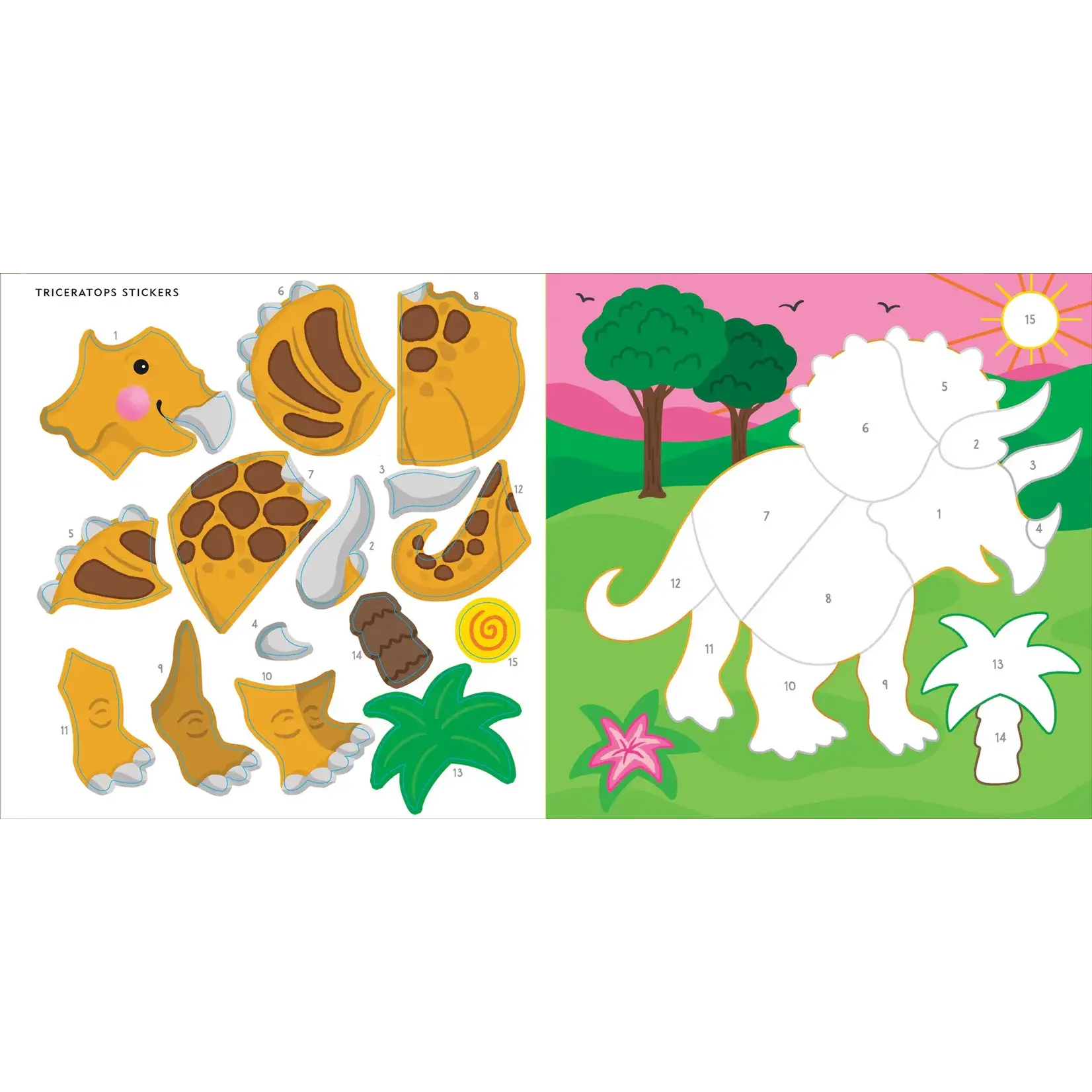 Peter Pauper Press My First Color-by-Sticker Book - Dinosaurs