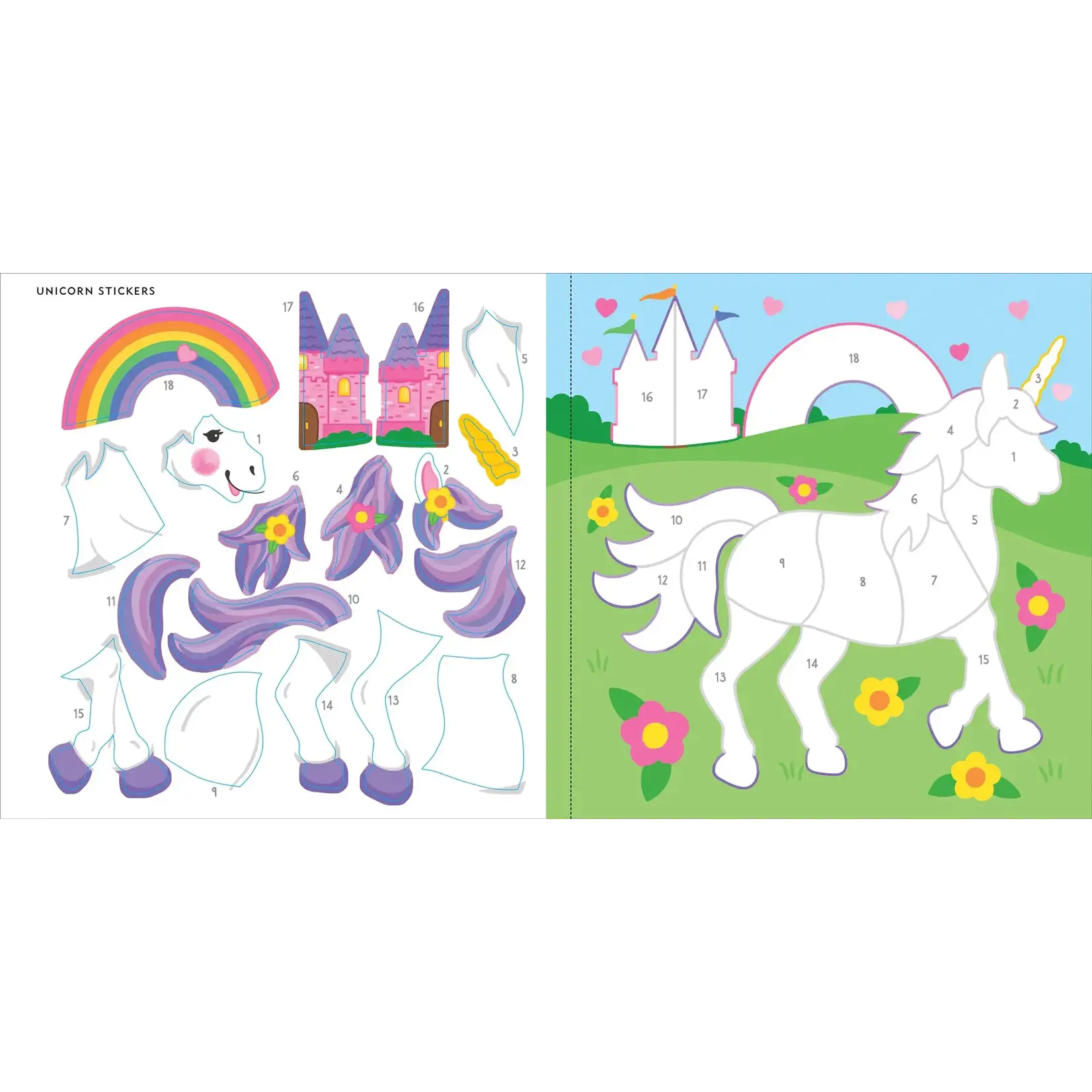 Peter Pauper Press My First Color-by-Sticker Book - Unicorns & More