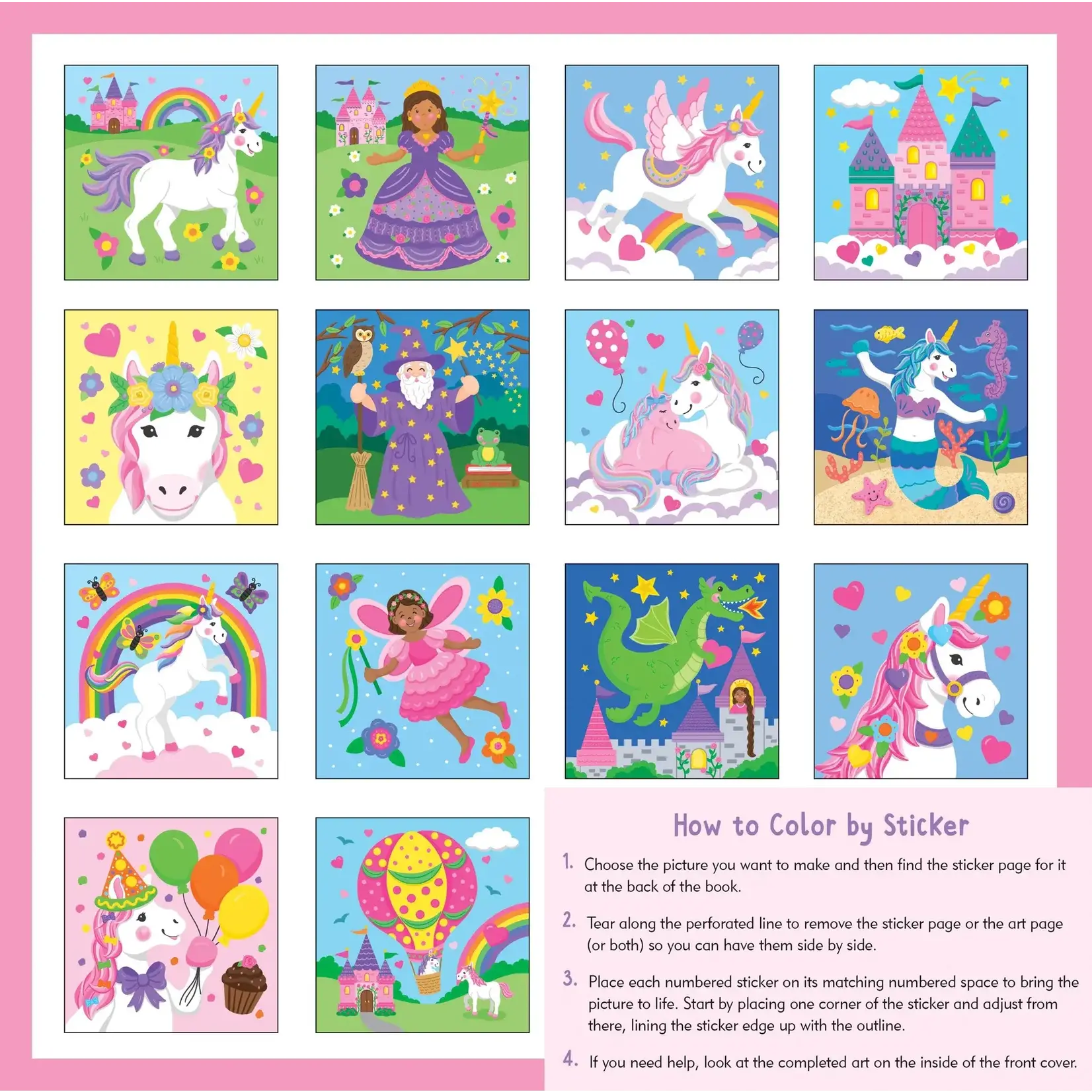 Peter Pauper Press My First Color-by-Sticker Book - Unicorns & More